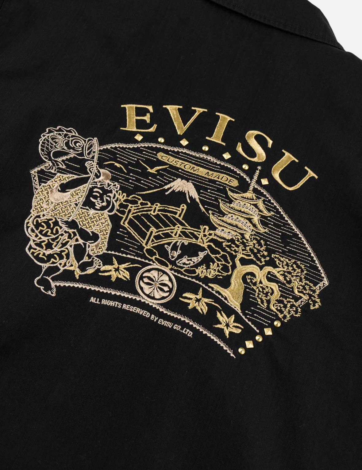 金色刺繡鉚釘外套