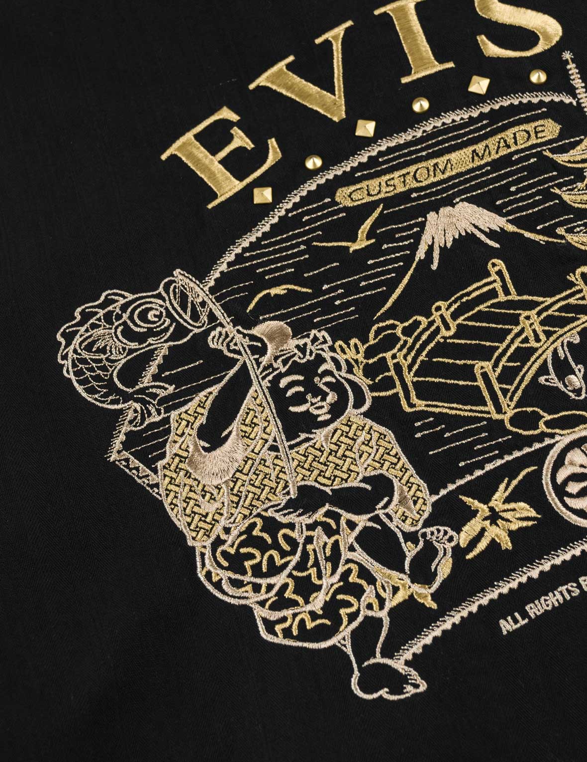 金色刺繡鉚釘外套