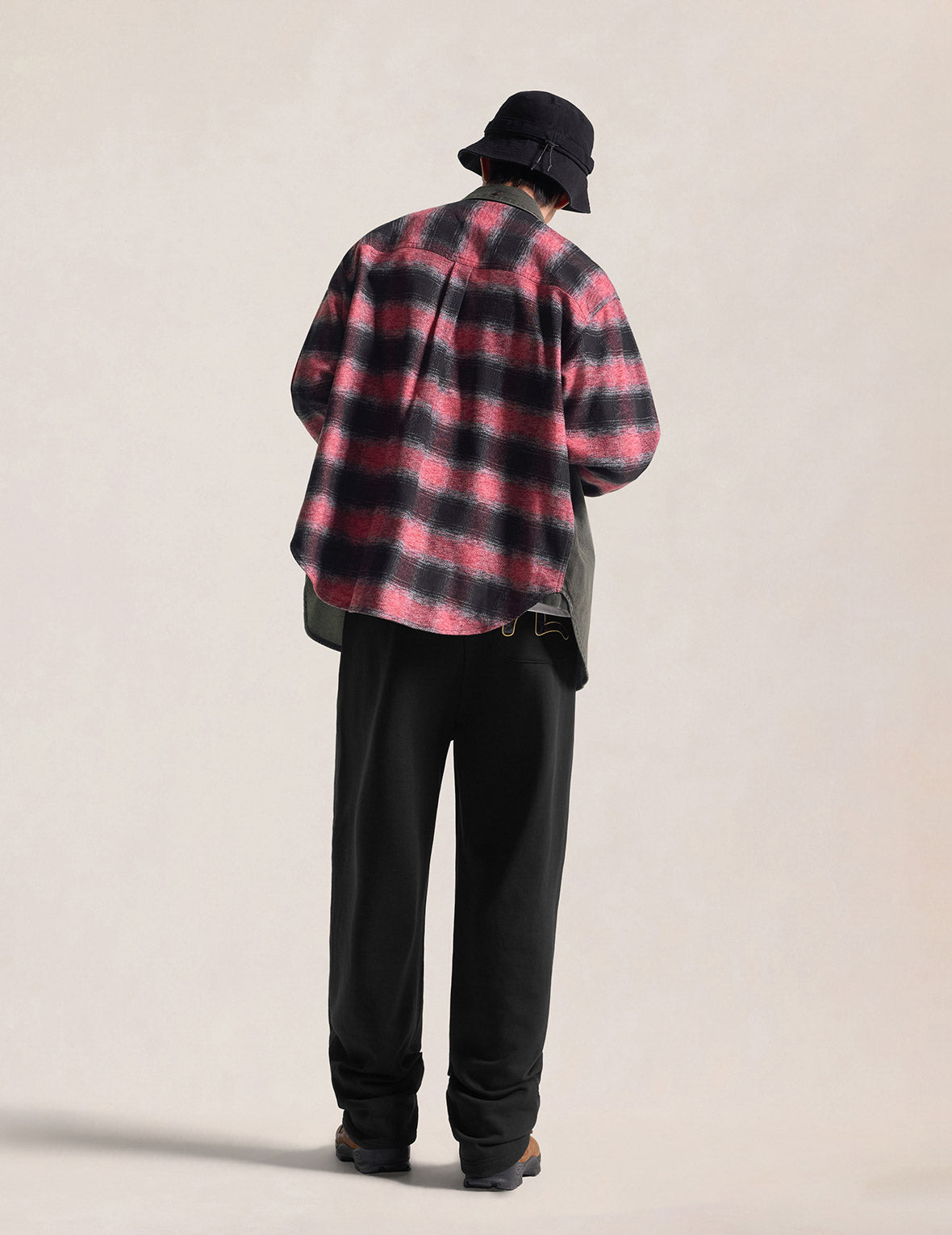 Fabric Blocking Denim Shirt