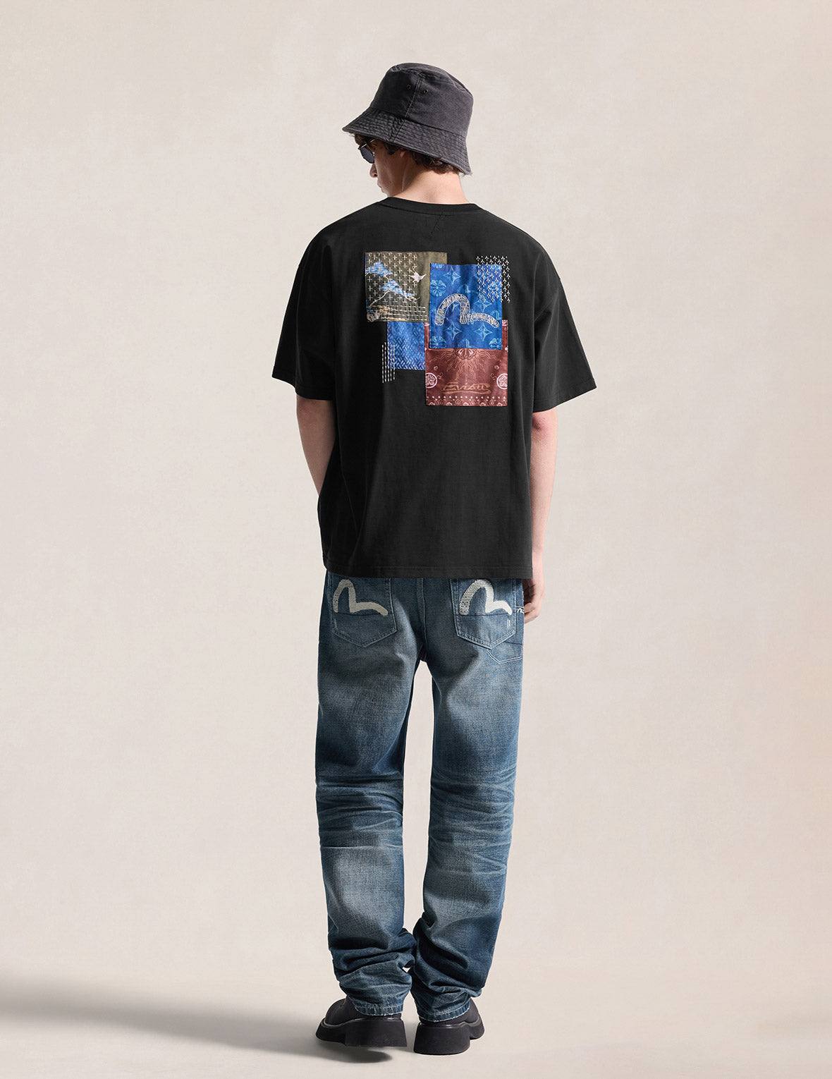 Multi-Pocket Sashiko Tee