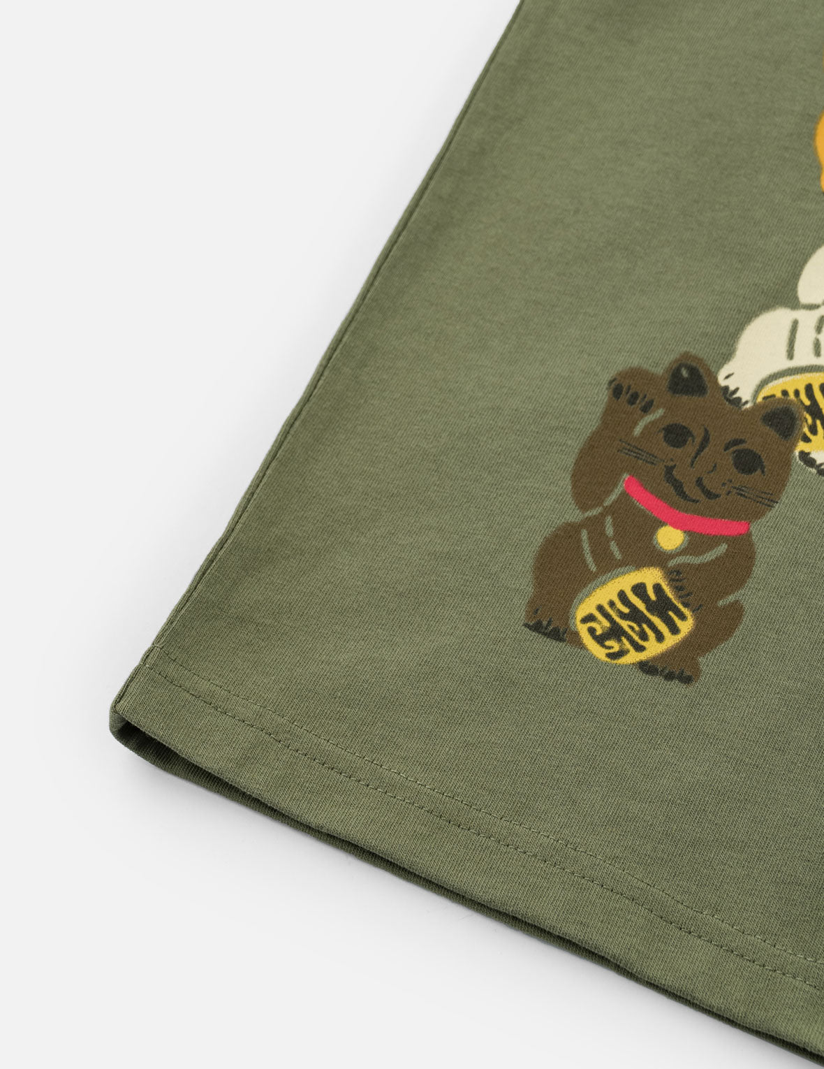 Fortune Cat Daruma Print T-Shirt