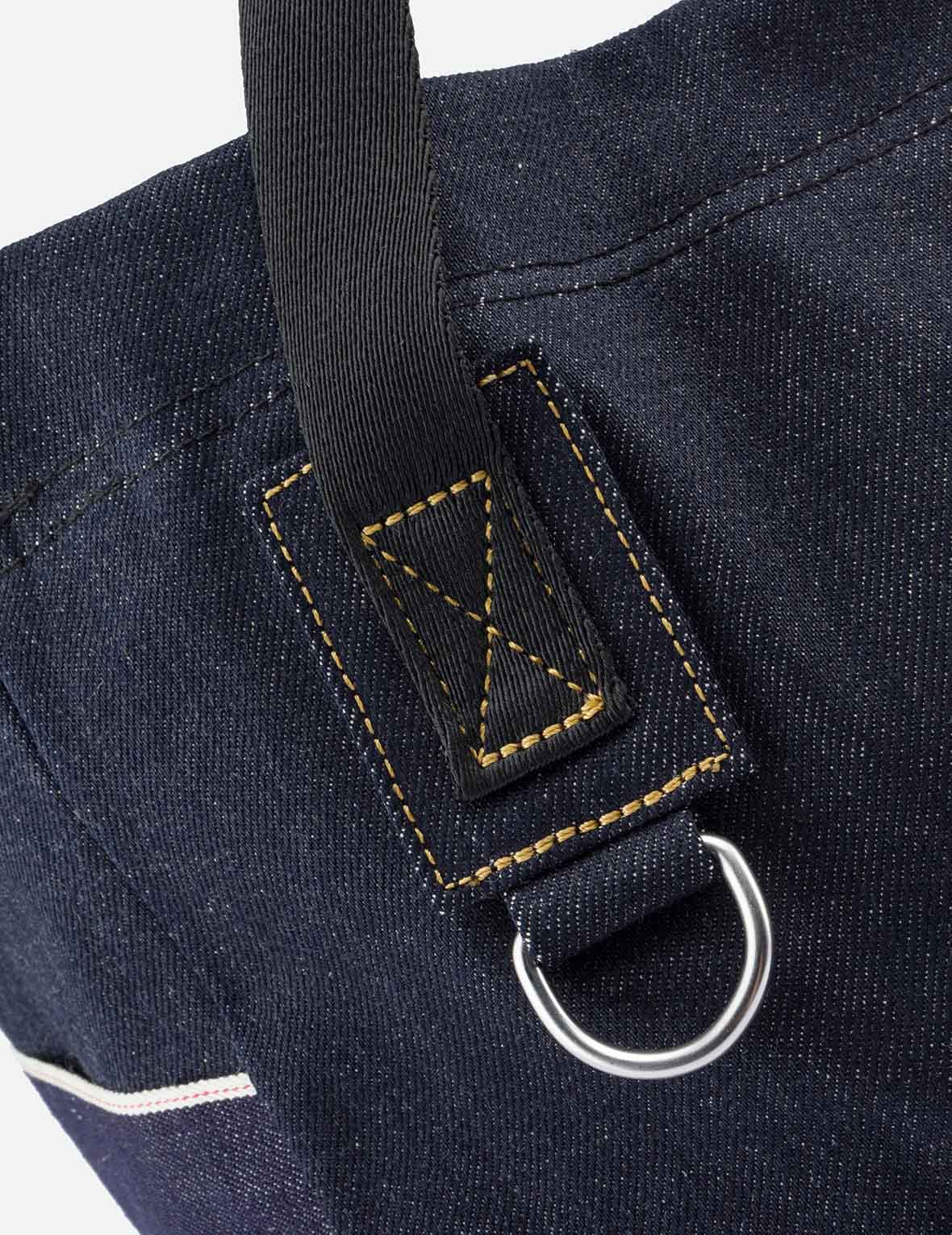 海鷗刺繡牛仔手提包
