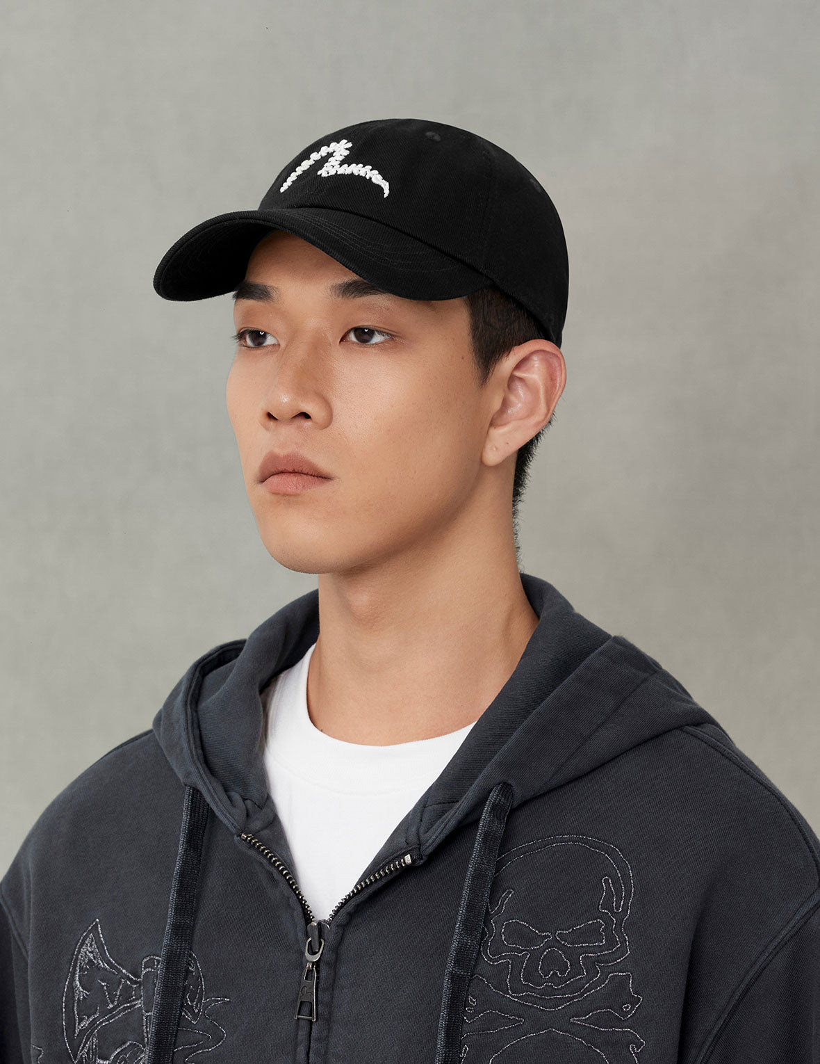 Seagull Embroidery Denim Cap