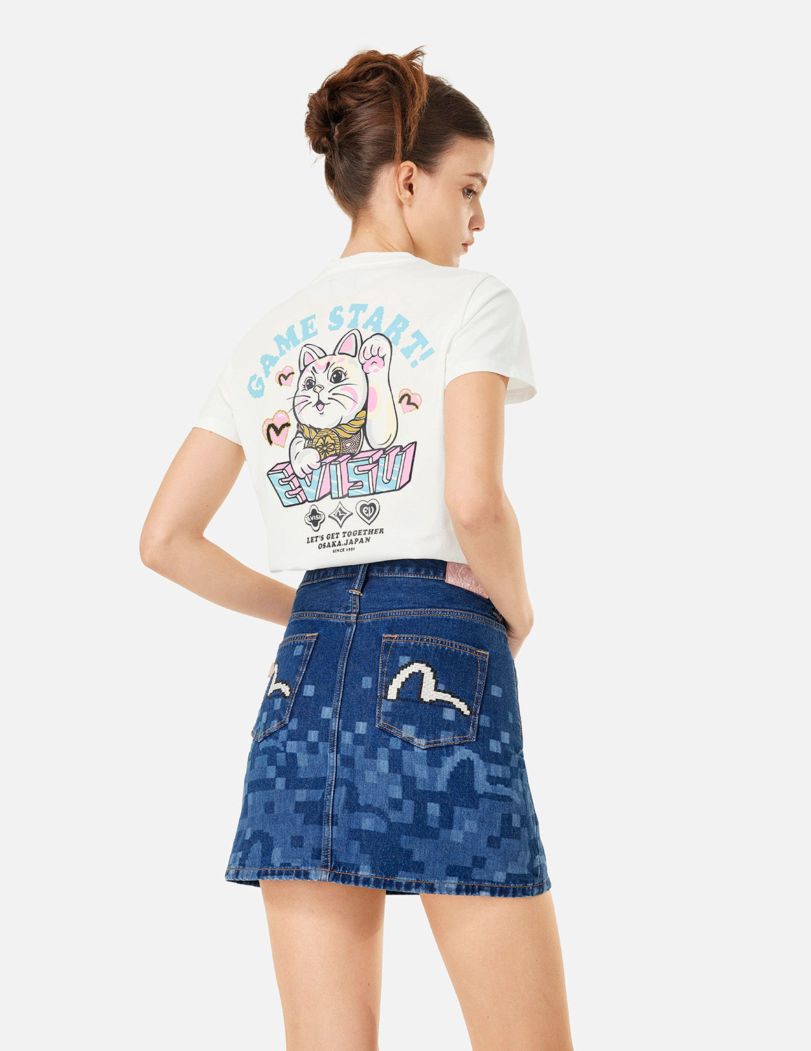 招財貓印花常規版型T恤