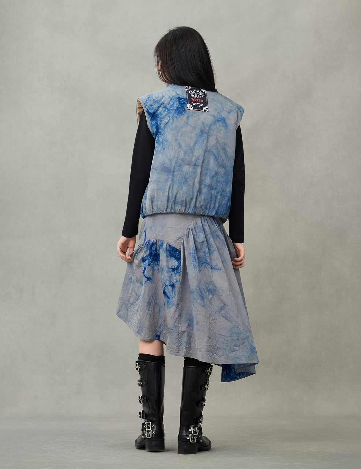 Logo Print Oversized Reversible Vest