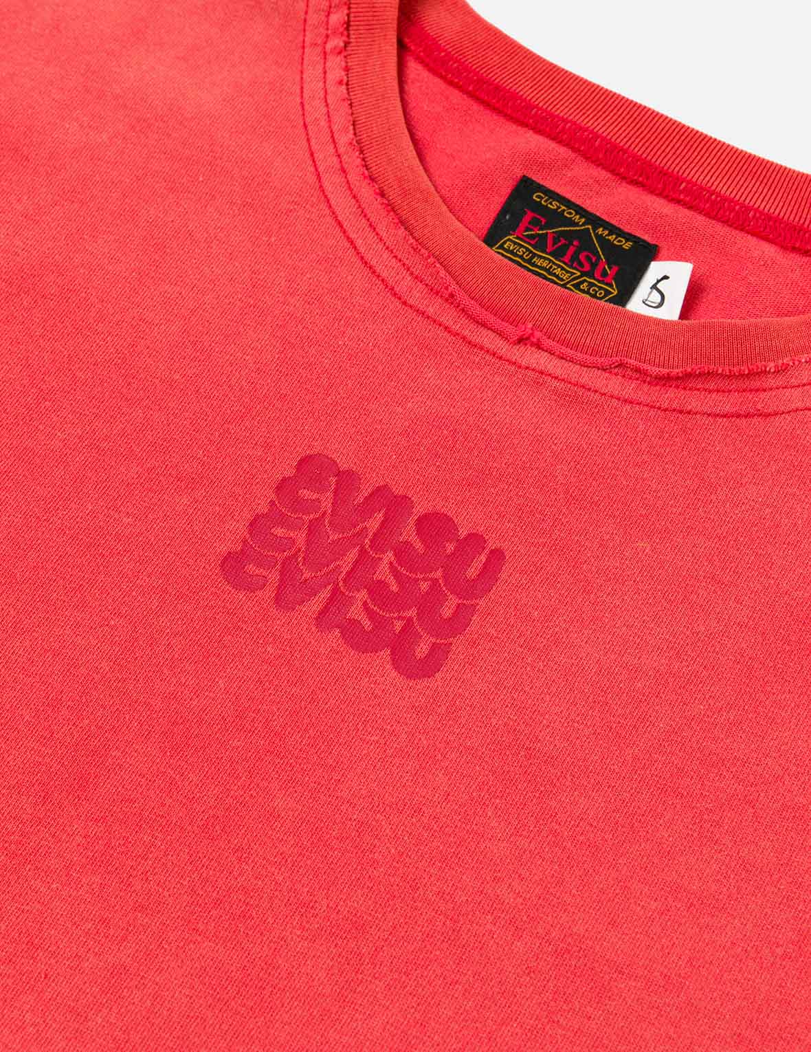 Logo Print and Distressed Detail Fashion Fit T-Shirt