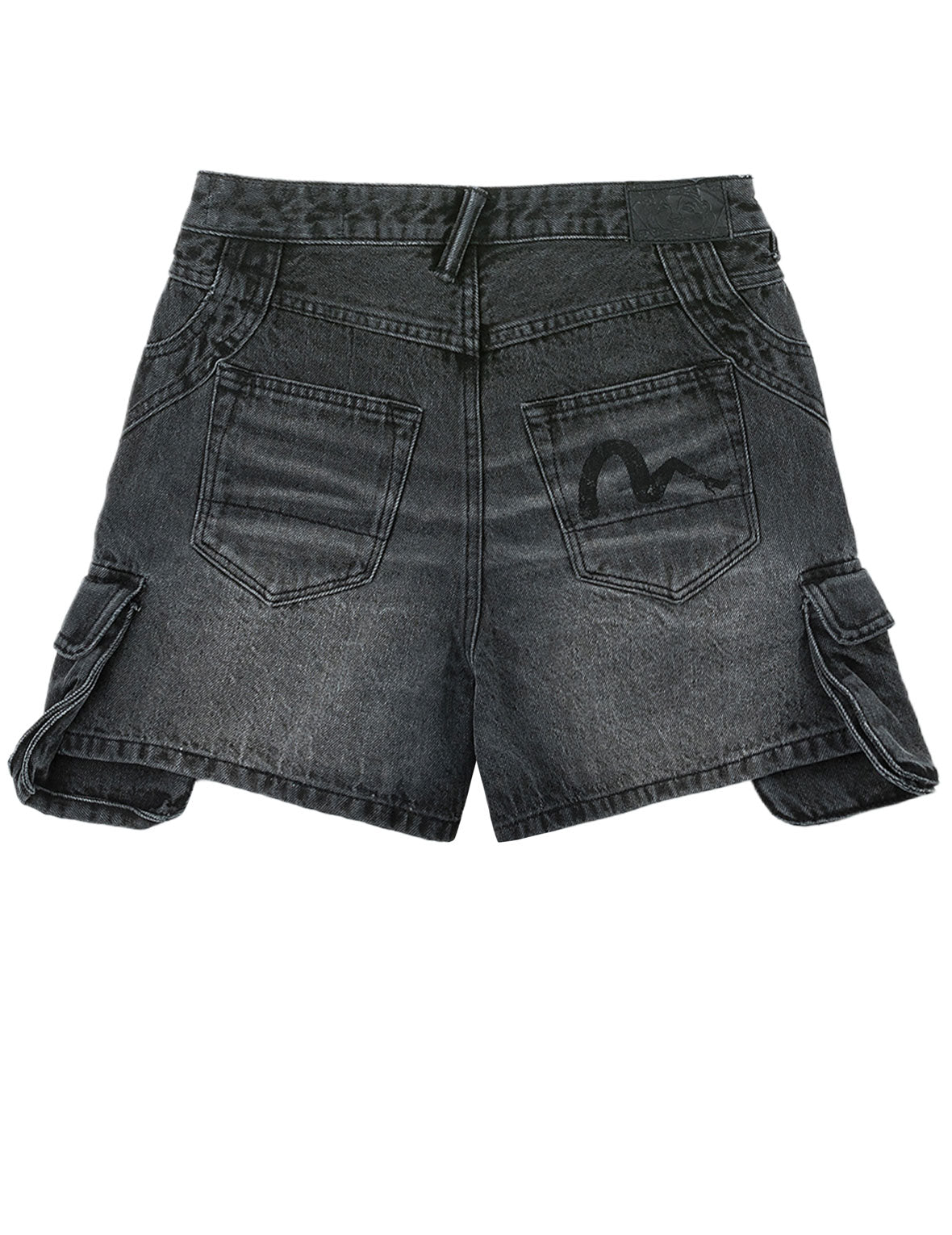 Cargo Pocket Denim Shorts