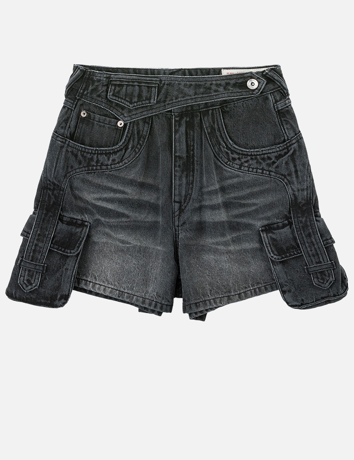 Cargo Pocket Denim Shorts