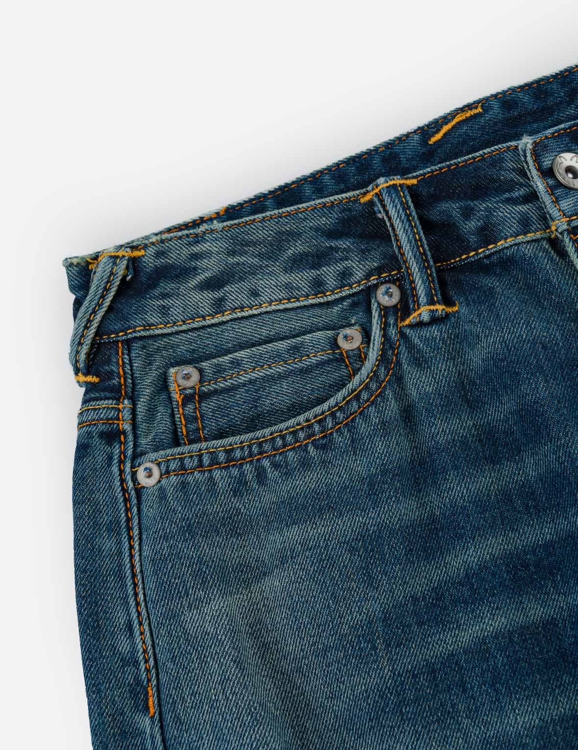 Seagull & Evisu Logo Embroidery Relax Fit Jeans