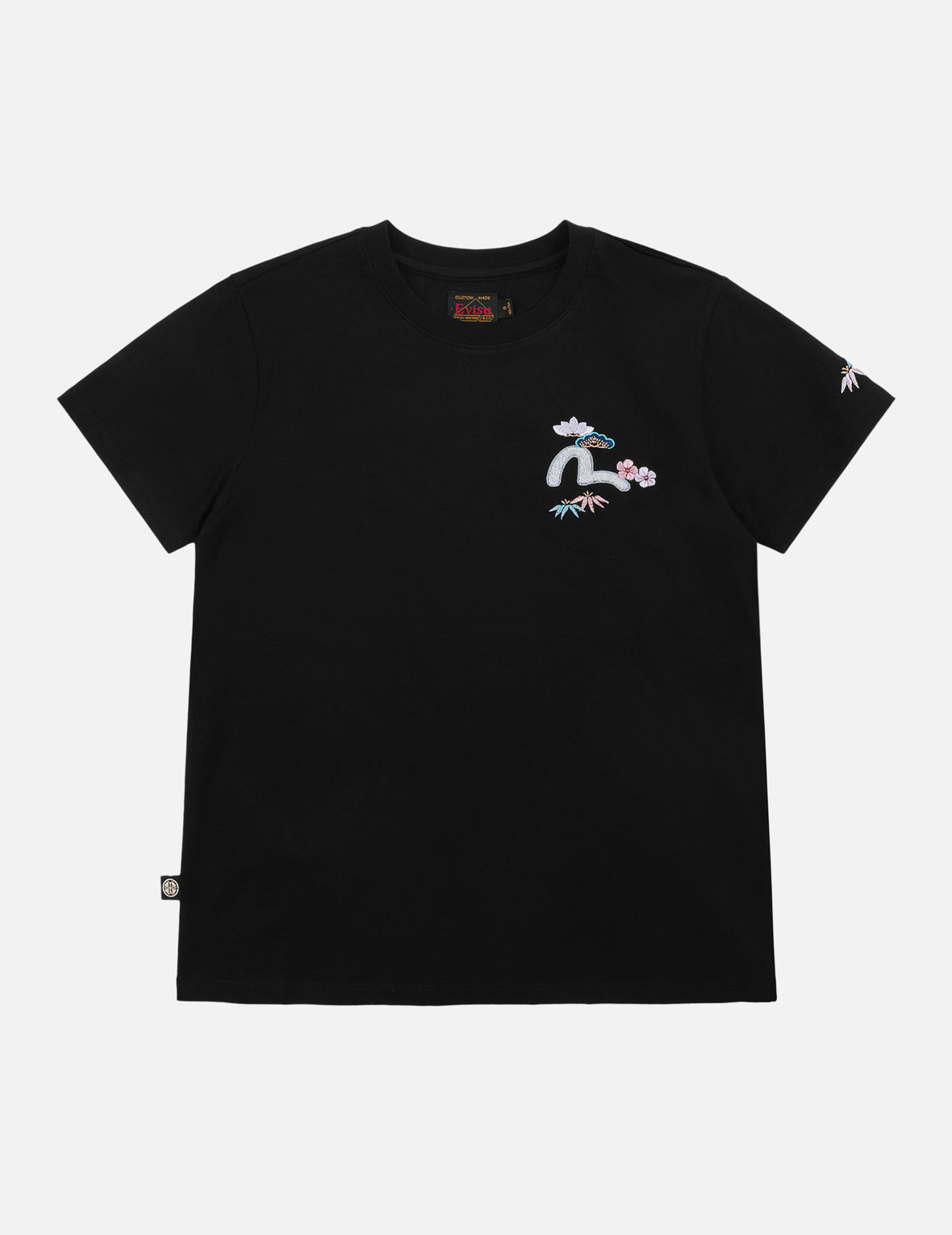 日式扇面海鷗刺繡T恤