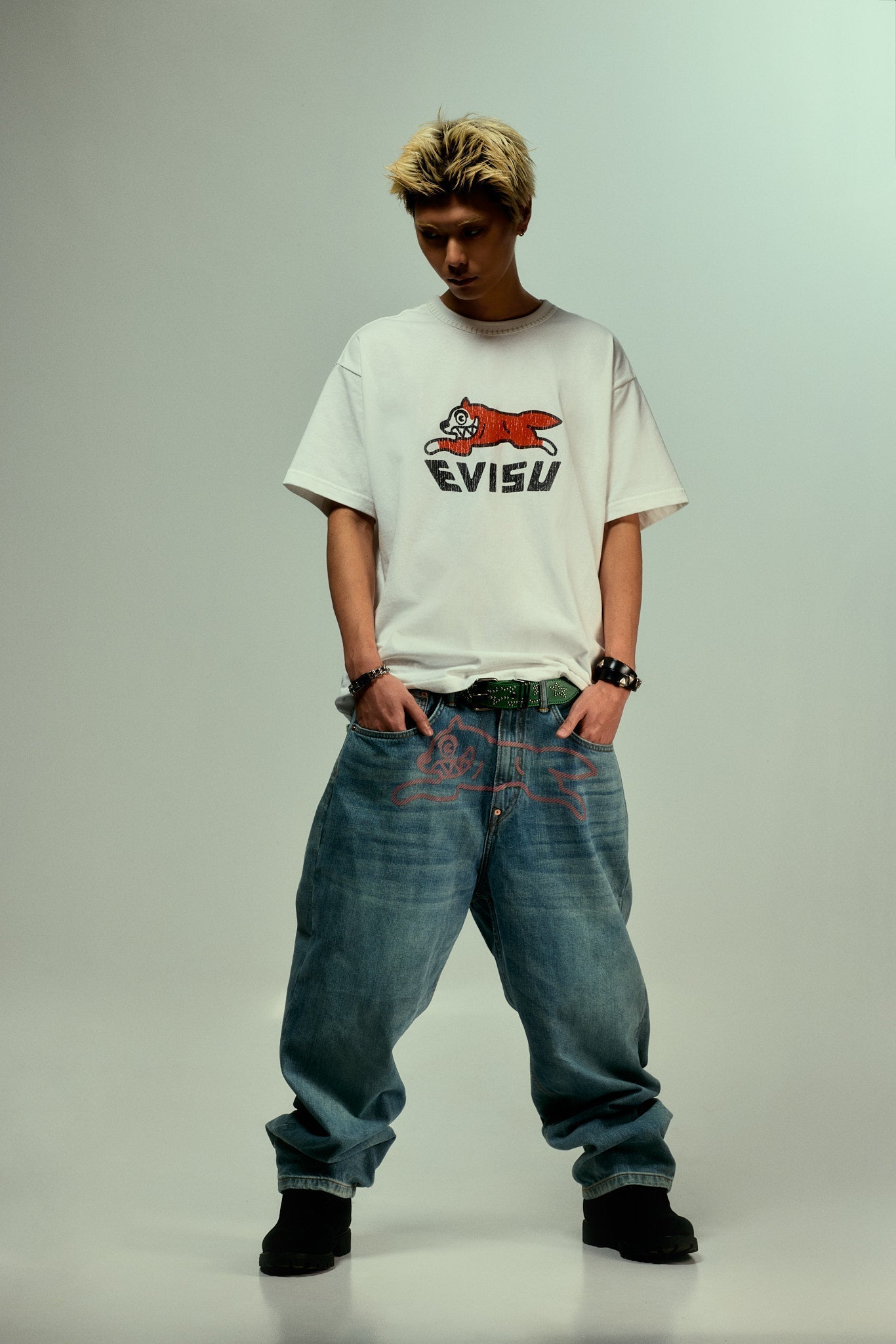 EVISU X ICECREAM 商標T恤