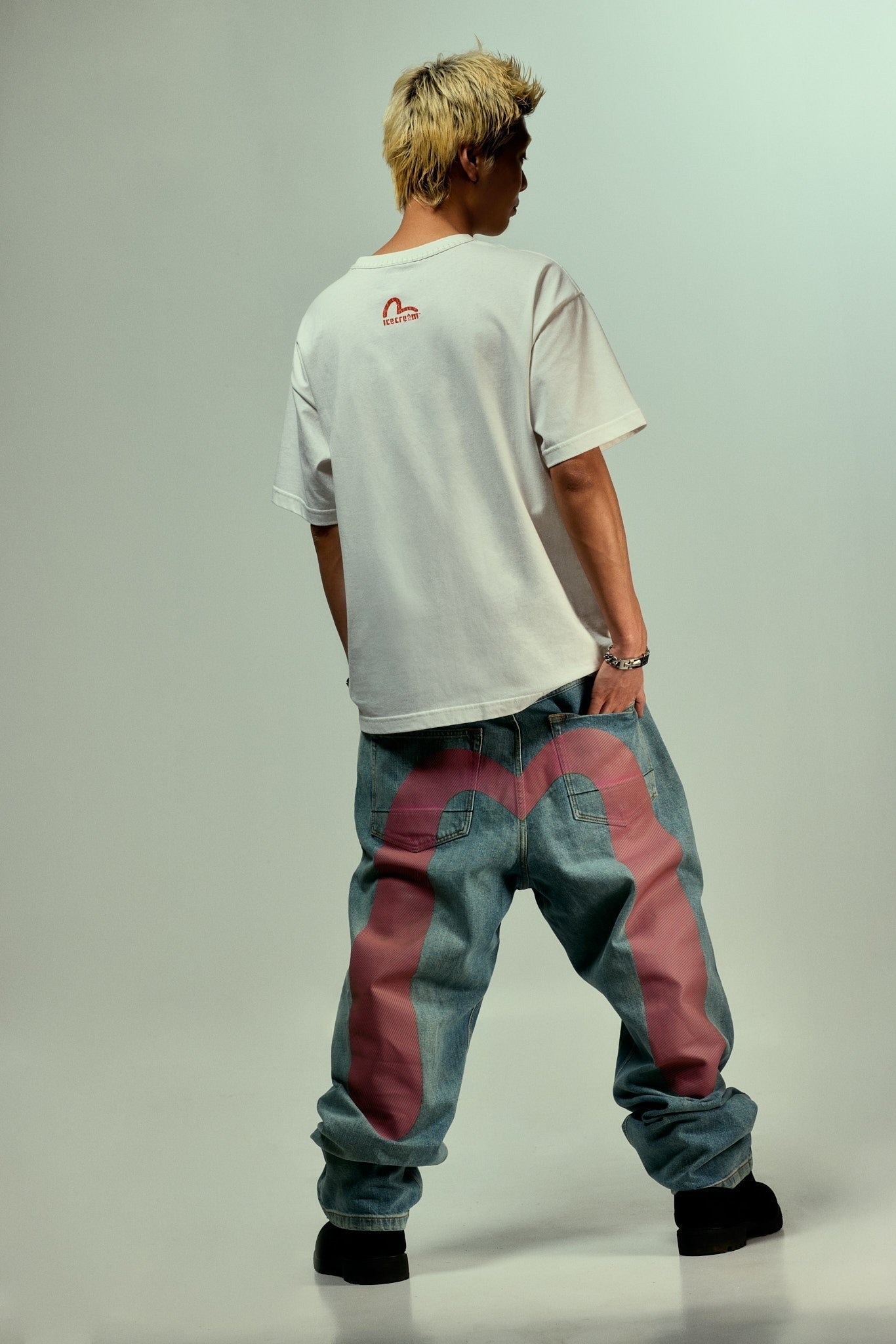 EVISU X ICECREAM 商標T恤