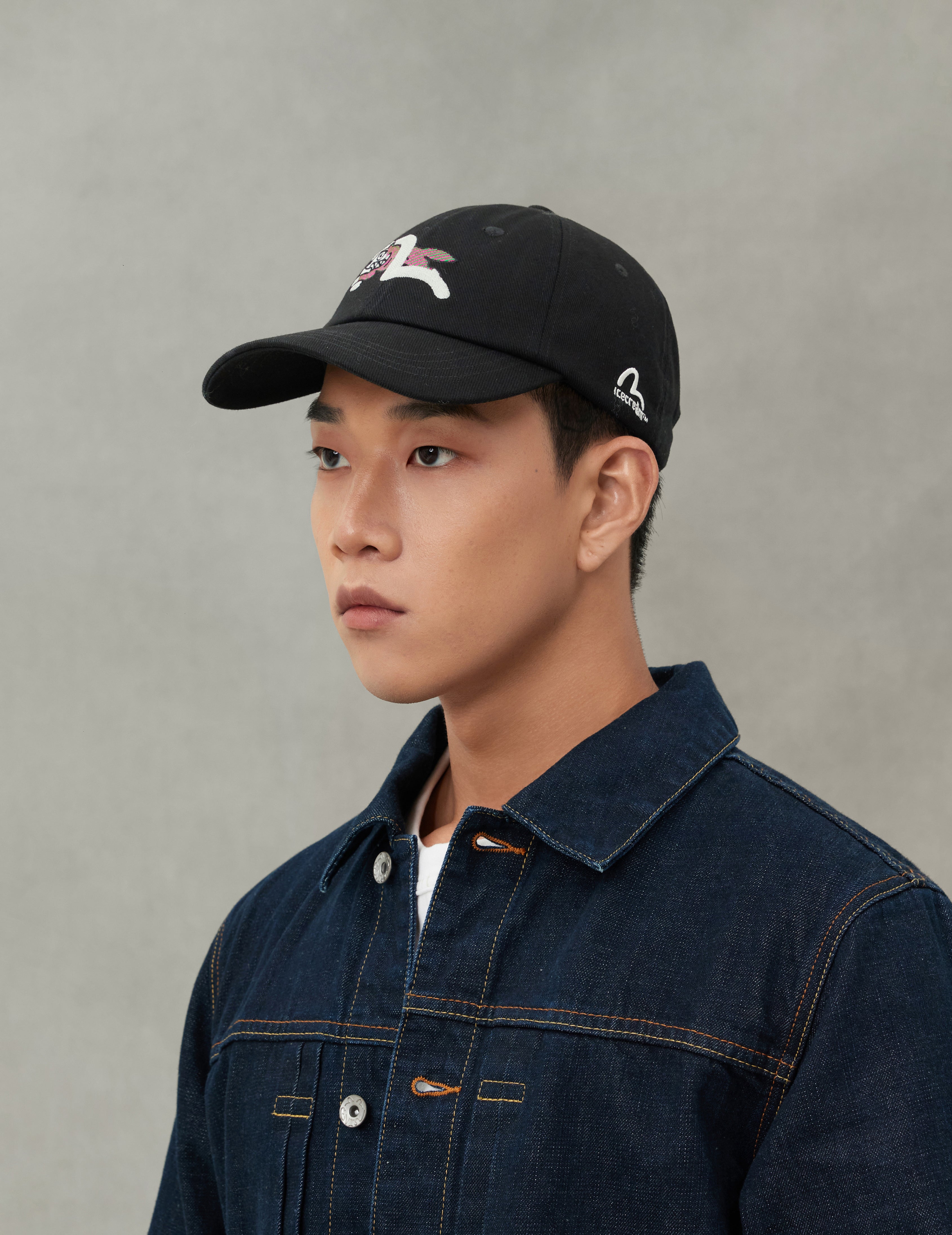 EVISU X ICECREAM 商標棒球帽 - 黑色