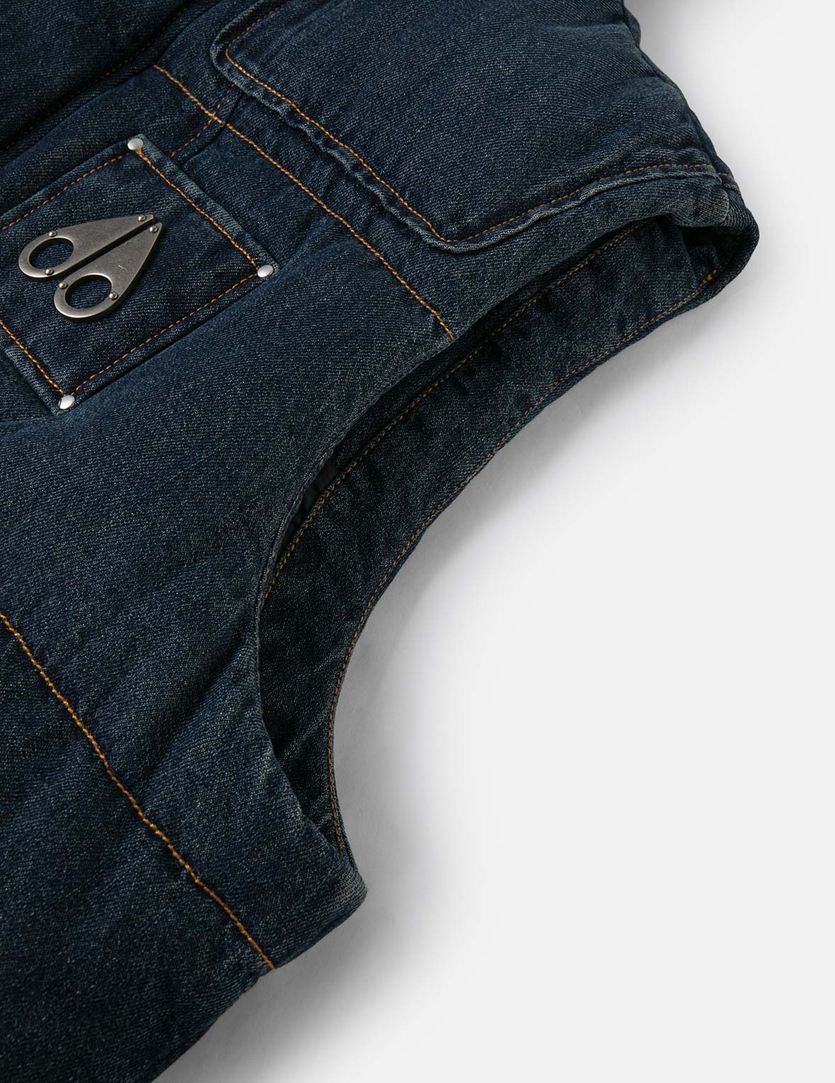 EVISU X MOOSE KNUCKLES 浮世繪牛仔背心羽絨