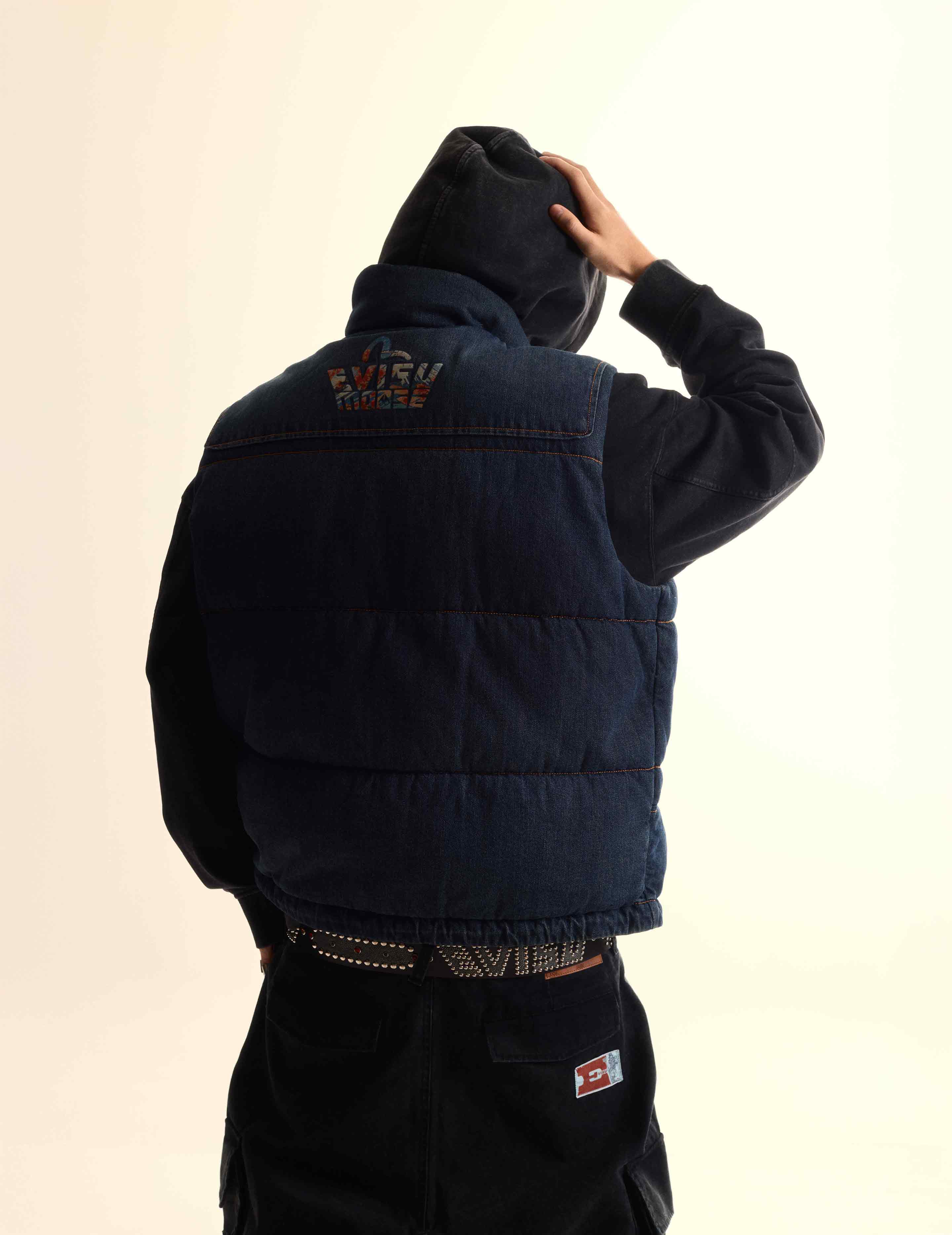 EVISU X MOOSE KNUCKLES 浮世繪牛仔背心羽絨