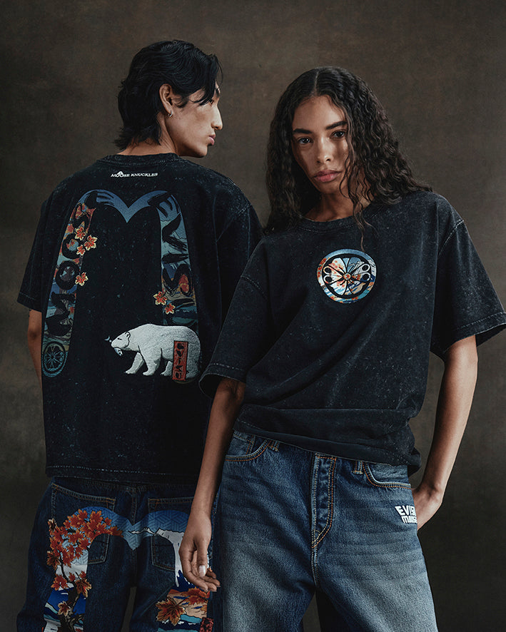 EVISU X MOOSE KNUCKLES 浮世繪T恤