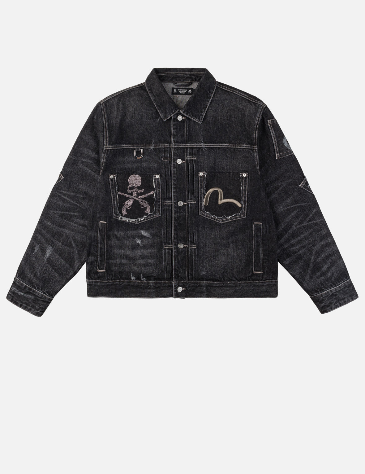 EVISU x mastermind JAPAN x roarguns 水洗多口袋Type II牛仔夾克