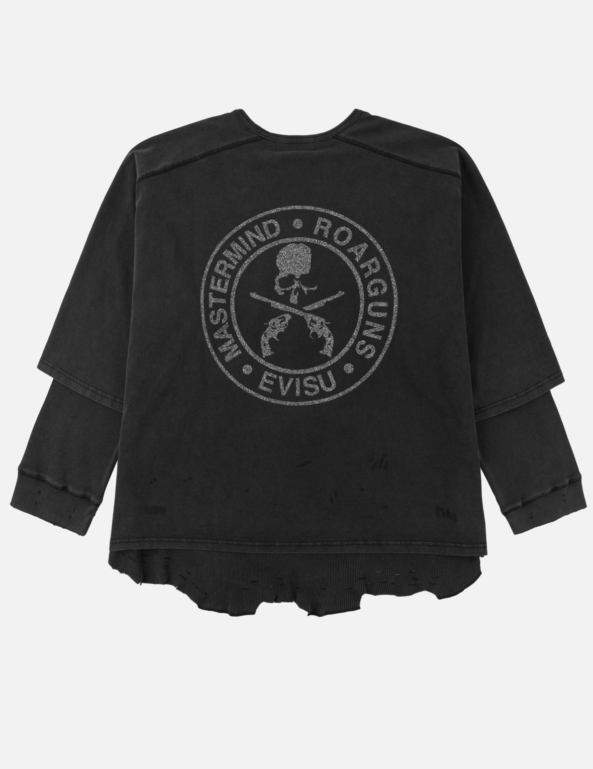 EVISU x mastermind JAPAN x roarguns 破損雙層長袖T恤