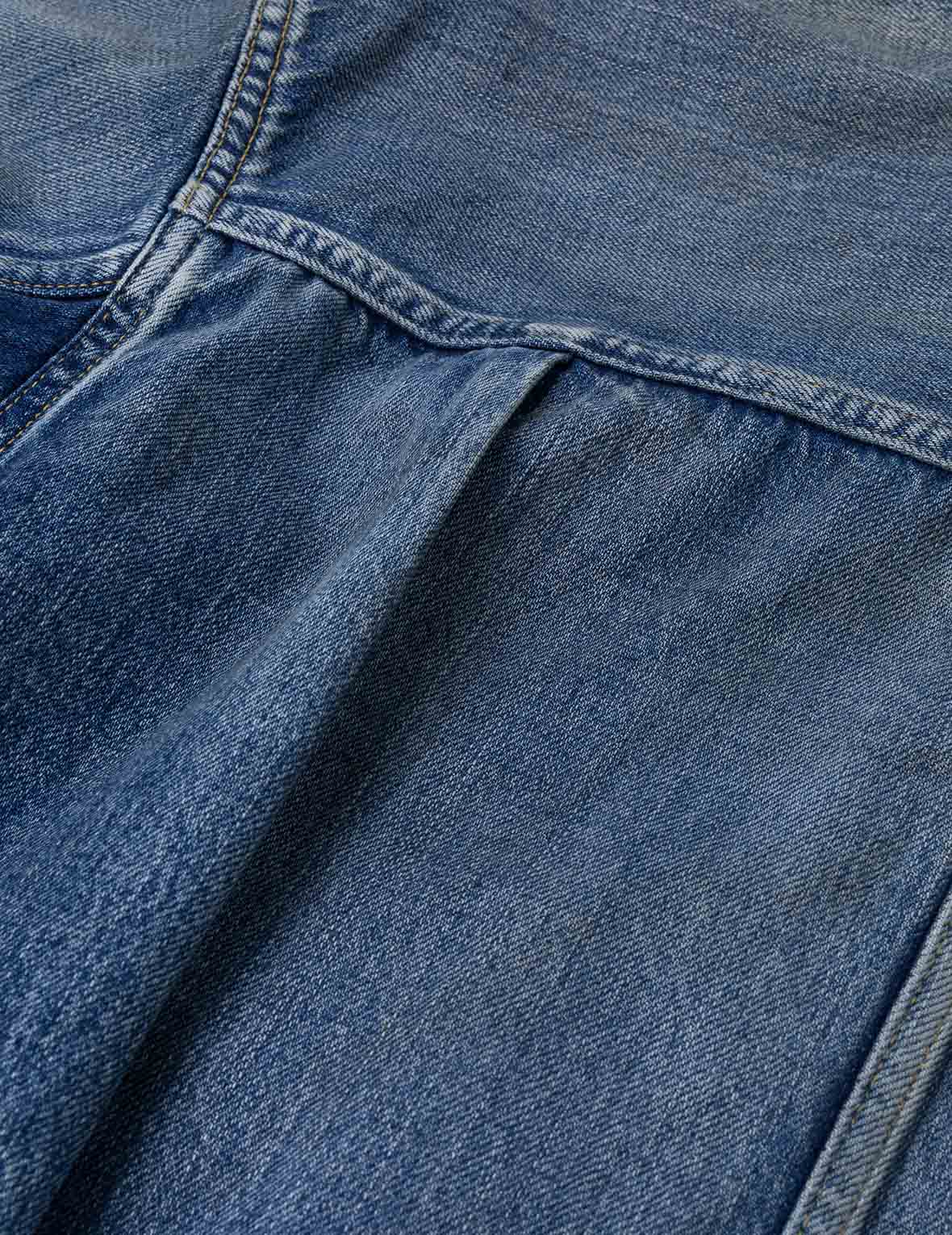 海鷗印花常規版型牛仔卡車司機外套