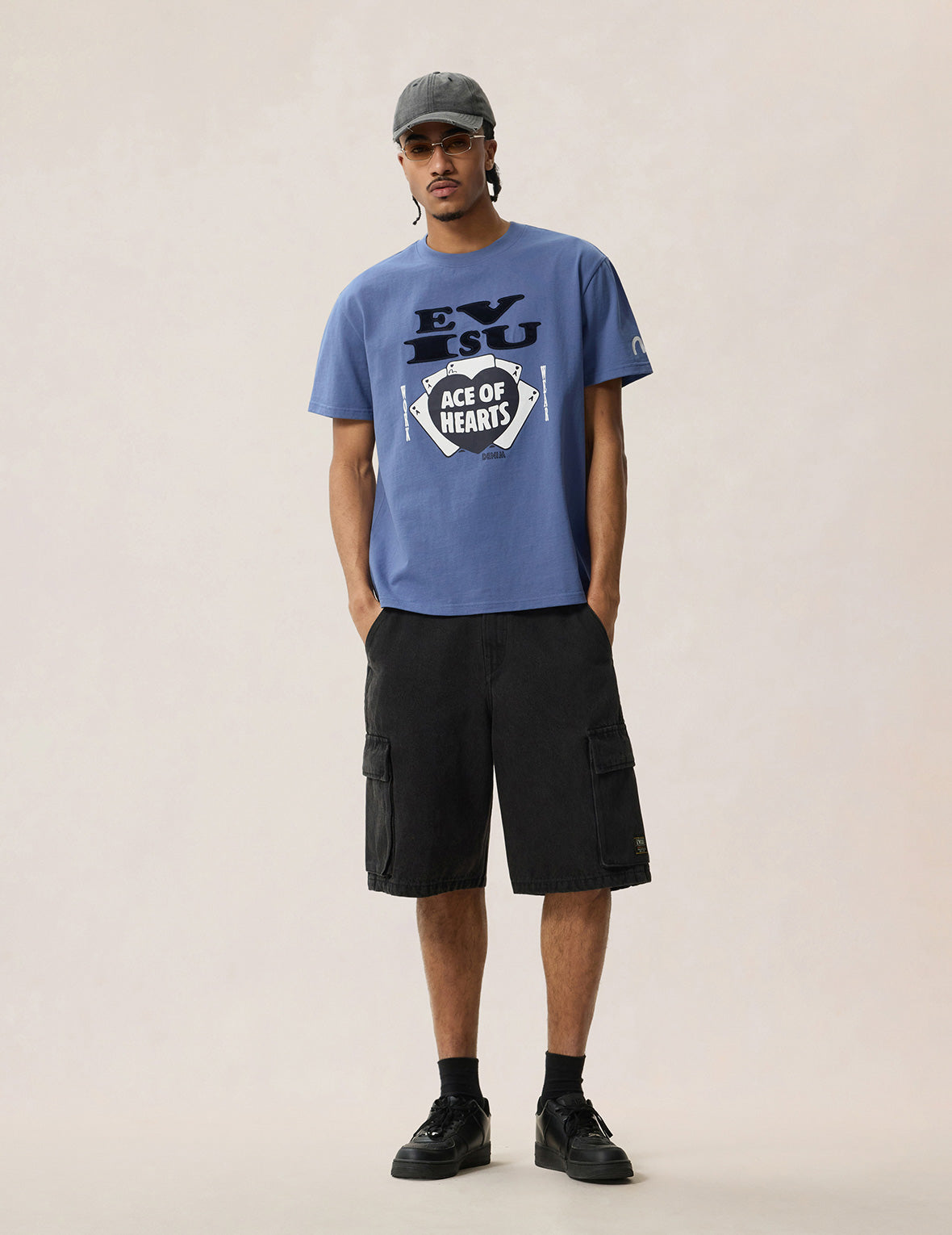 Ace of Hearts Flocked Logo T-shirt