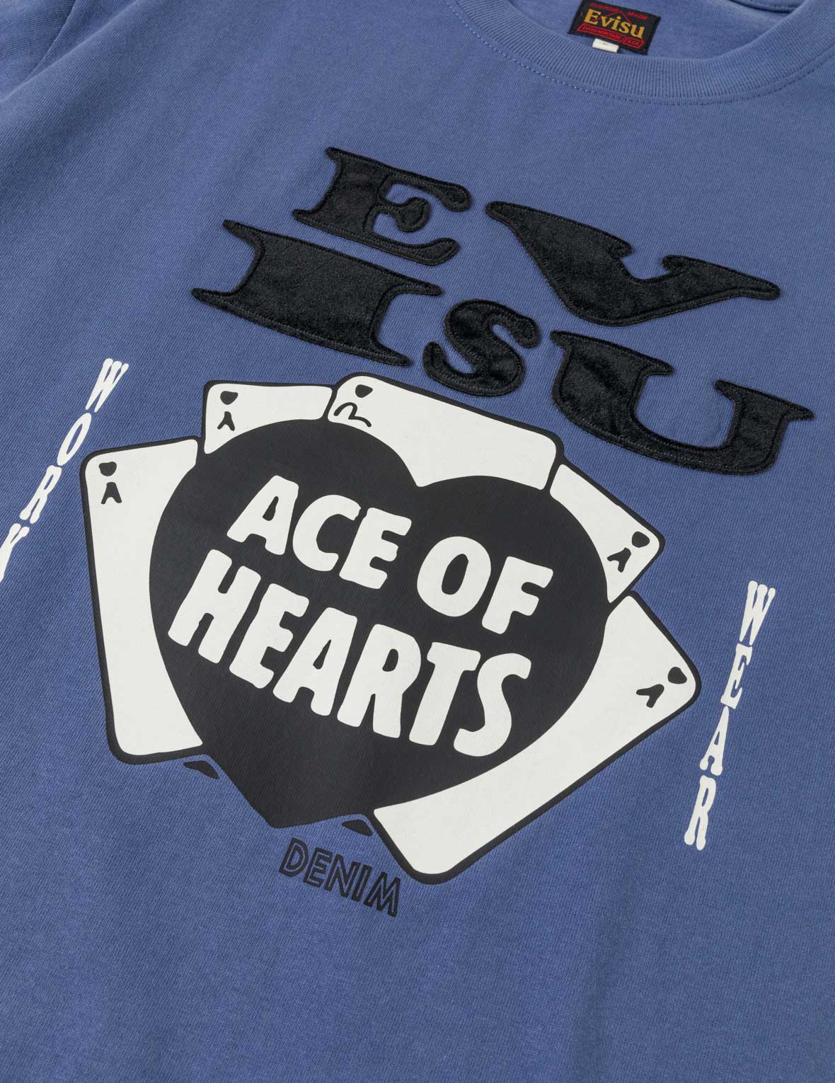 Ace of Hearts Flocked Logo T-shirt