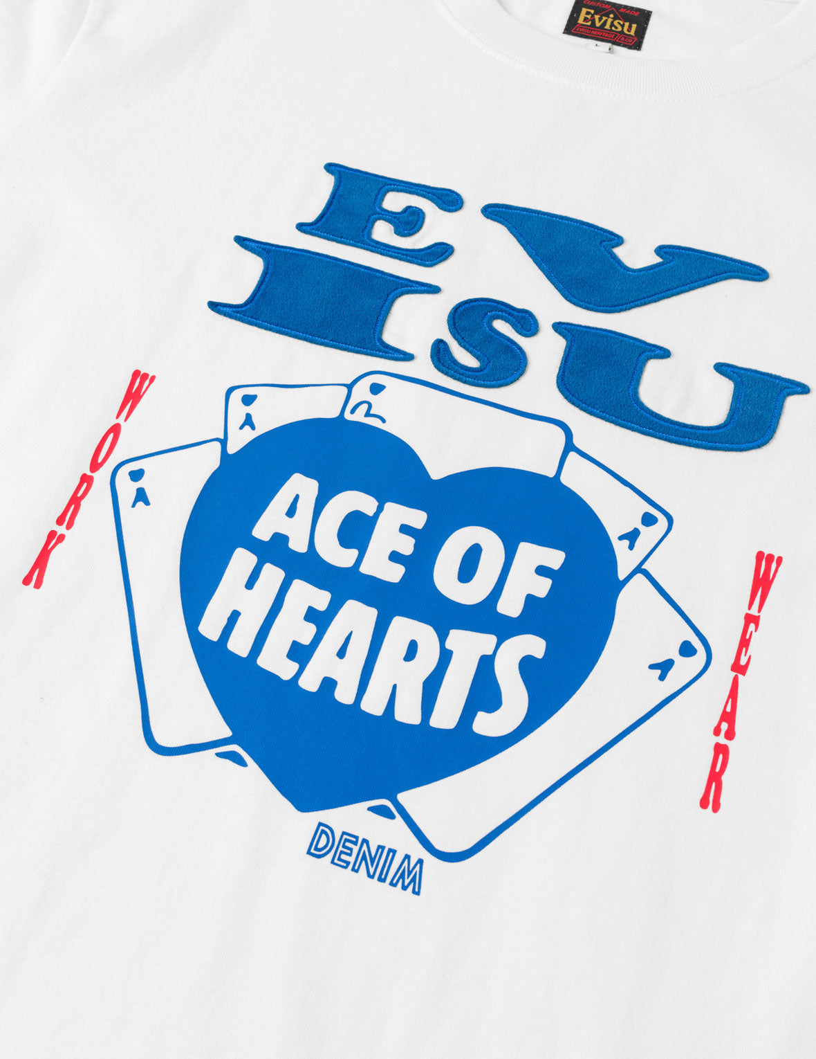 Ace of Hearts Flocked Logo T-shirt