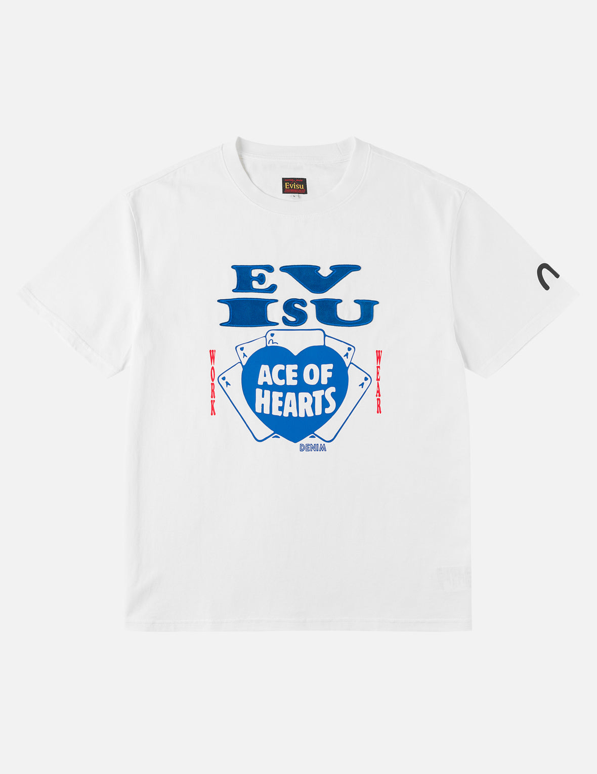 Ace of Hearts Flocked Logo T-shirt