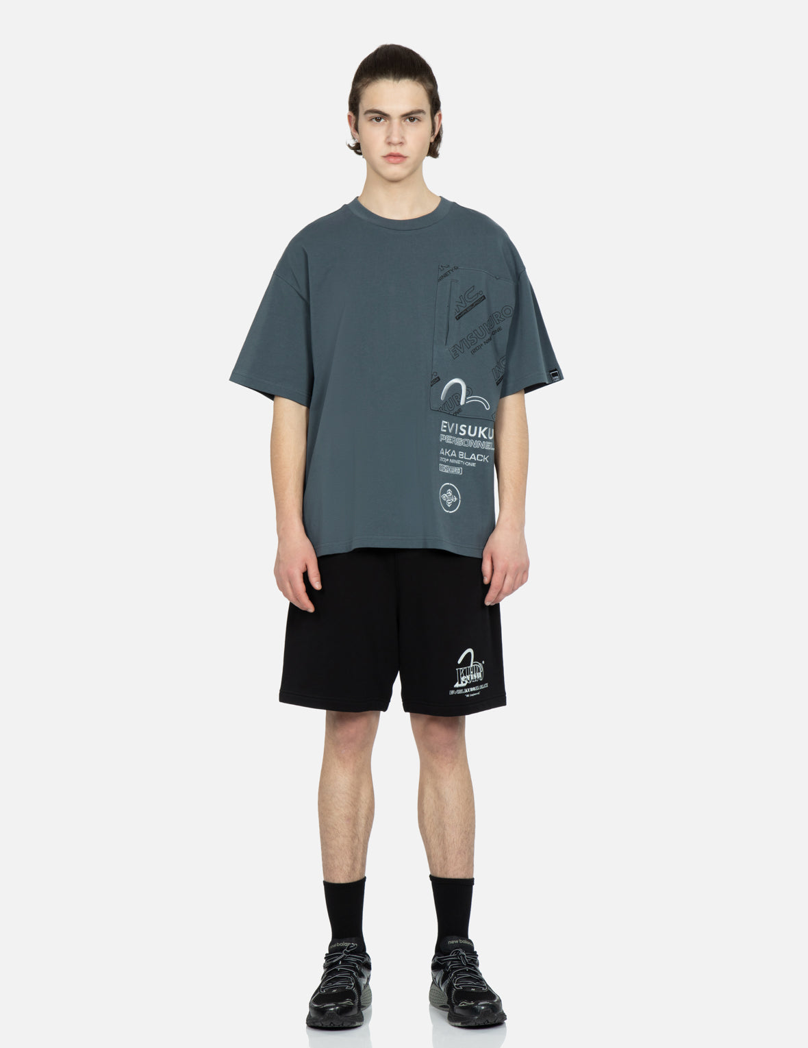 Logo and Seagull Print Sweat Shorts