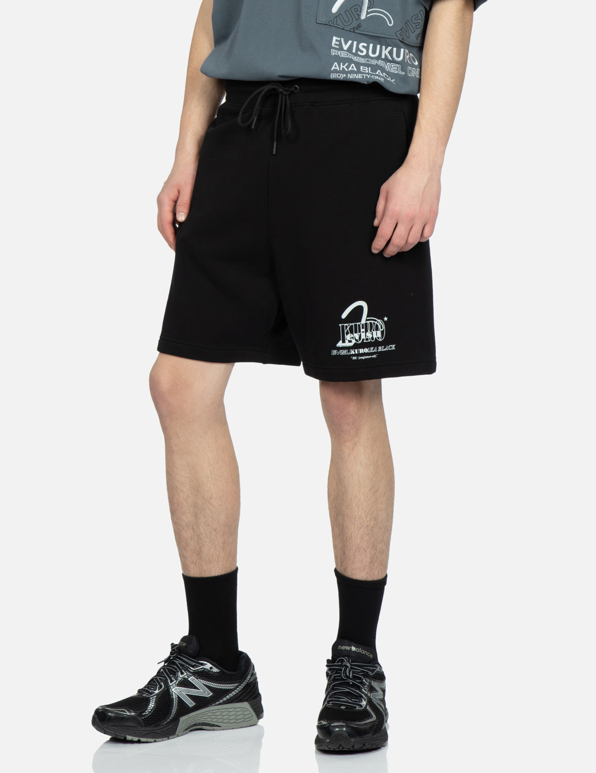 Logo and Seagull Print Sweat Shorts