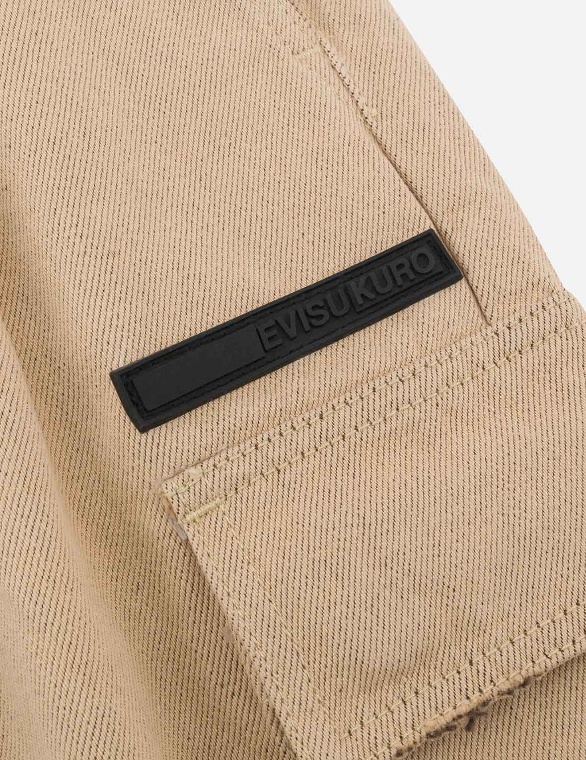 Two Tone Distressed Oversized Cargo Pants