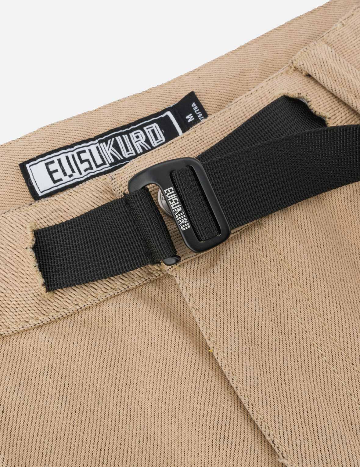 Two Tone Distressed Oversized Cargo Pants