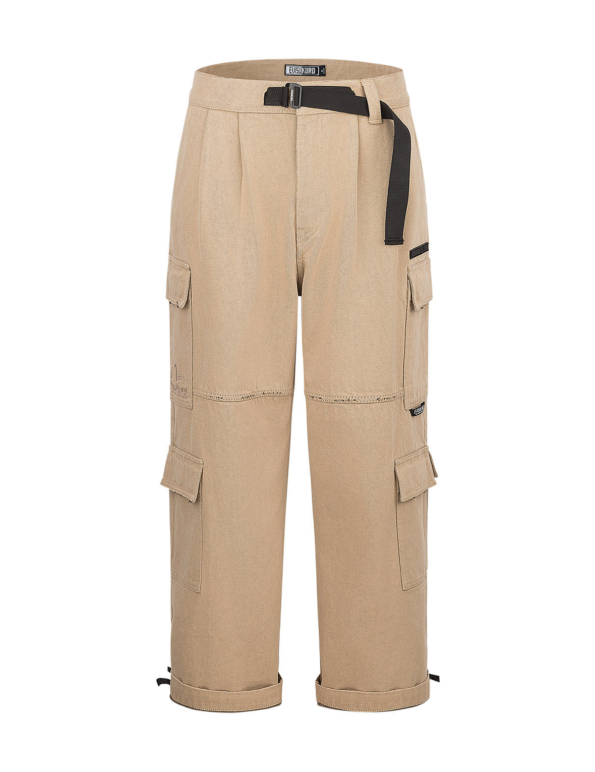Two Tone Distressed Oversized Cargo Pants