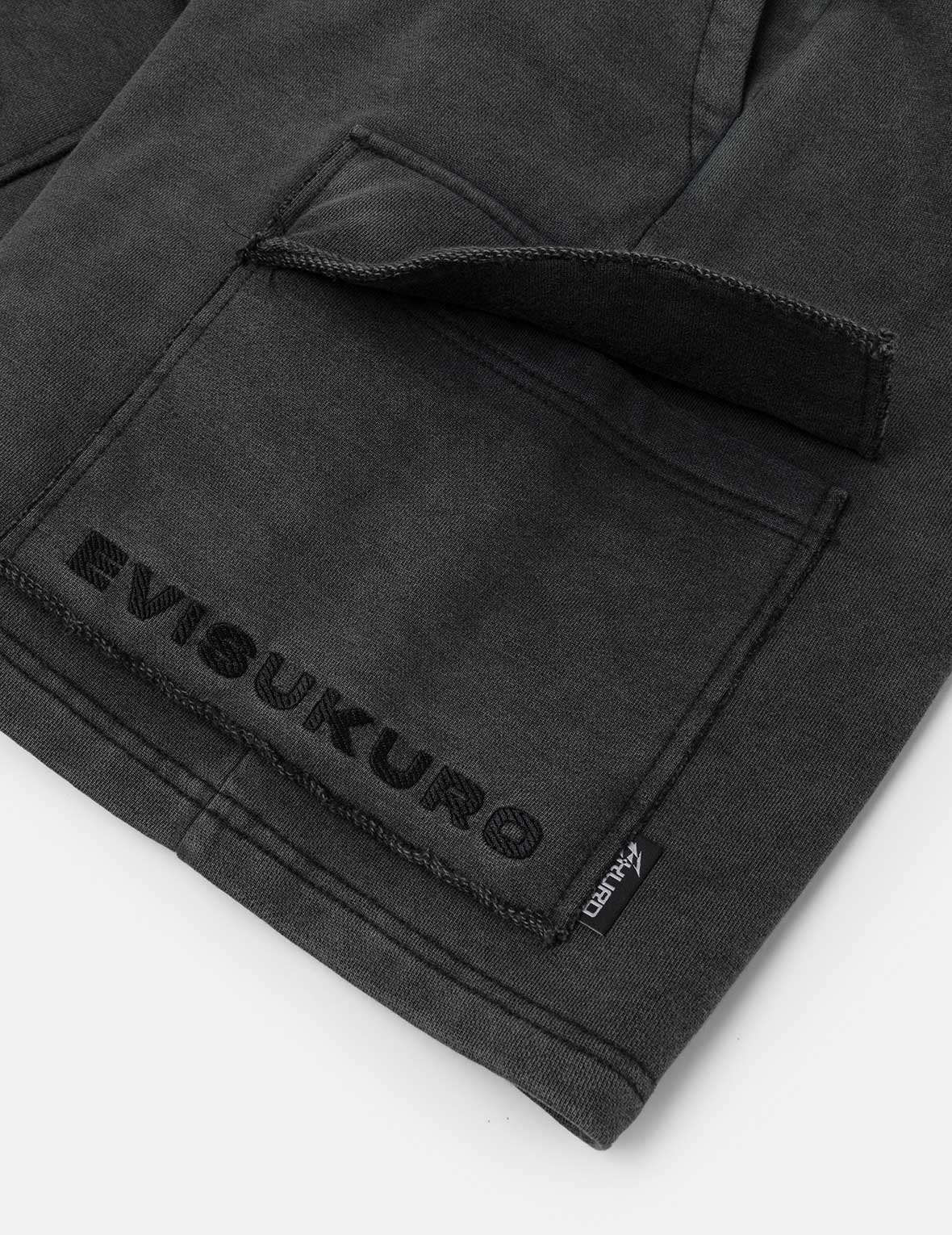 Seagull and Logo Embroidery Relax Fit Sun-Dried Finish Sweatshorts