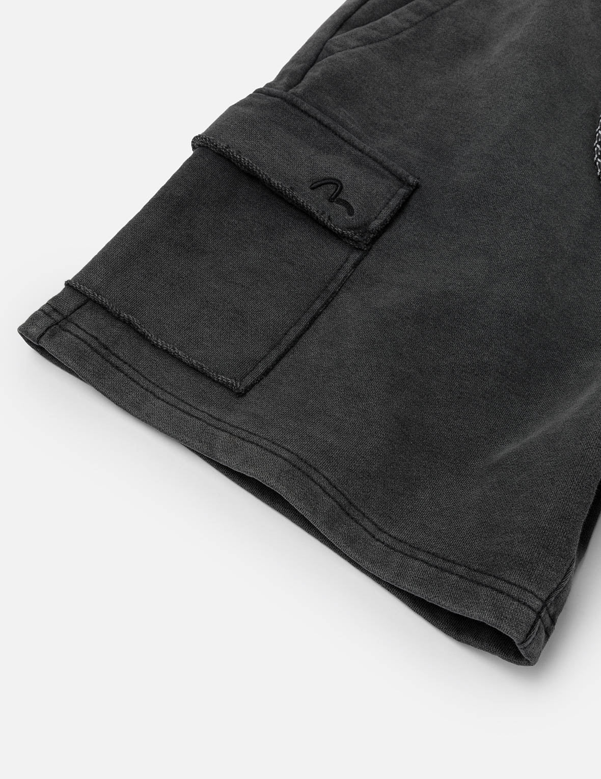 Seagull and Logo Embroidery Relax Fit Sun-Dried Finish Sweatshorts