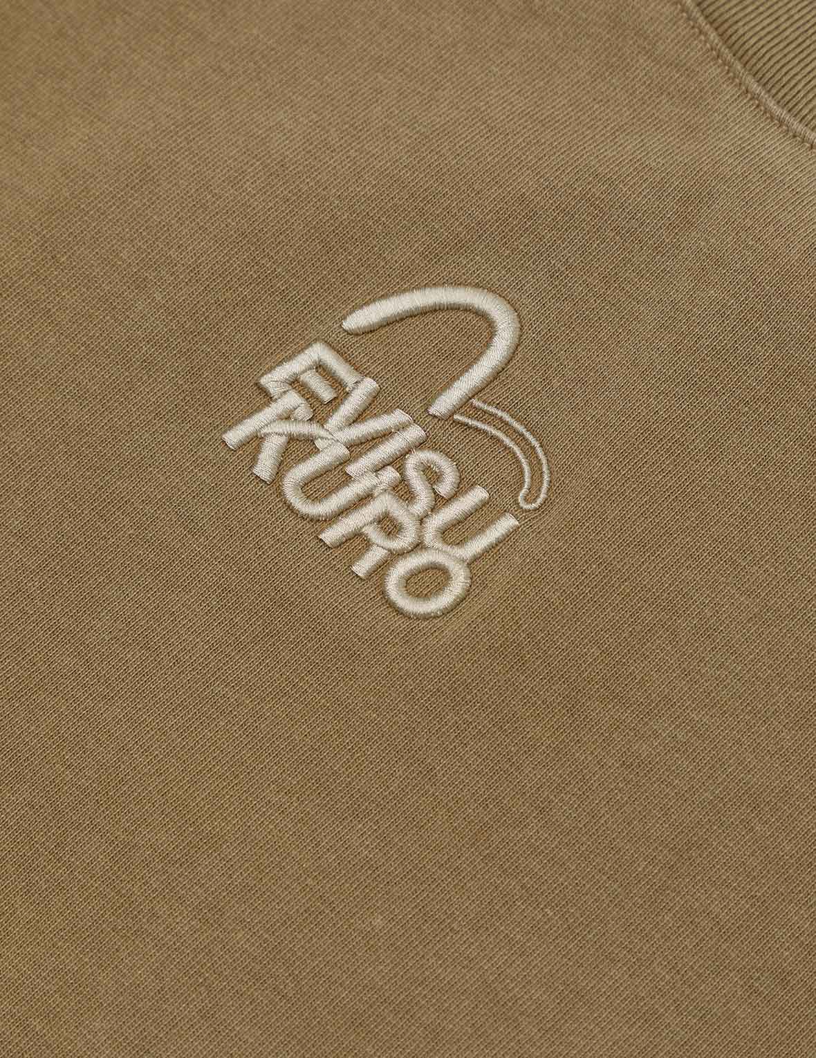 海鷗和商標刺繡超寬版水洗T恤