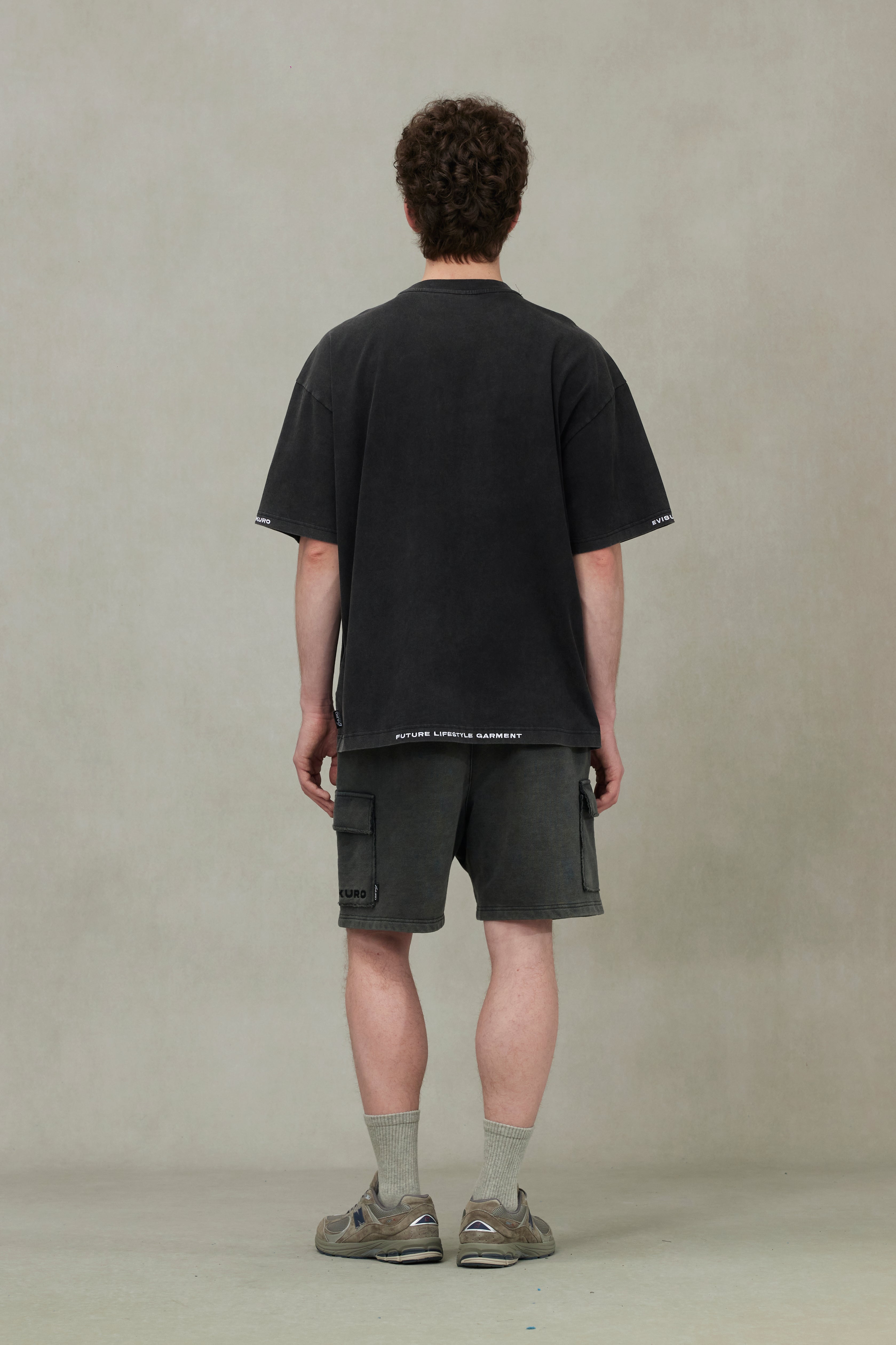 Logo and Seagull Embroidery Oversized T-shirt