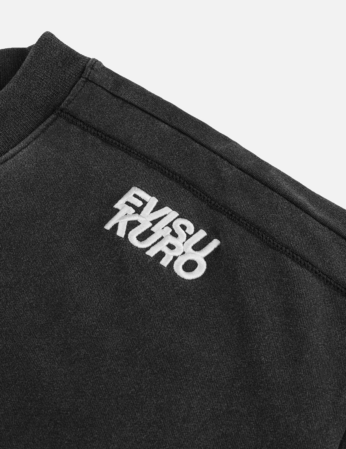 Logo and Seagull Embroidery Oversized T-shirt