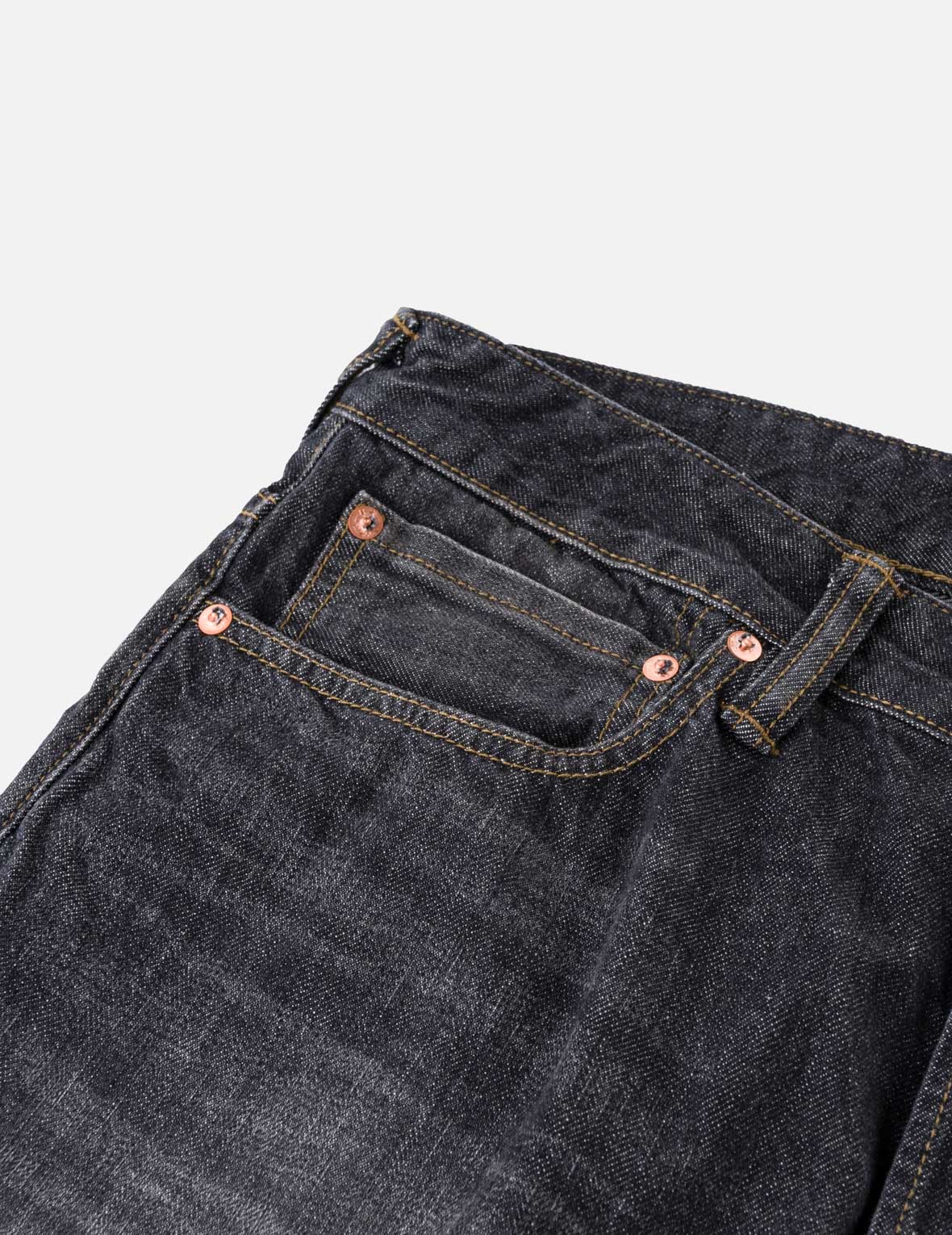 Black Washed Seagull Print Regular Fit Jeans #2020