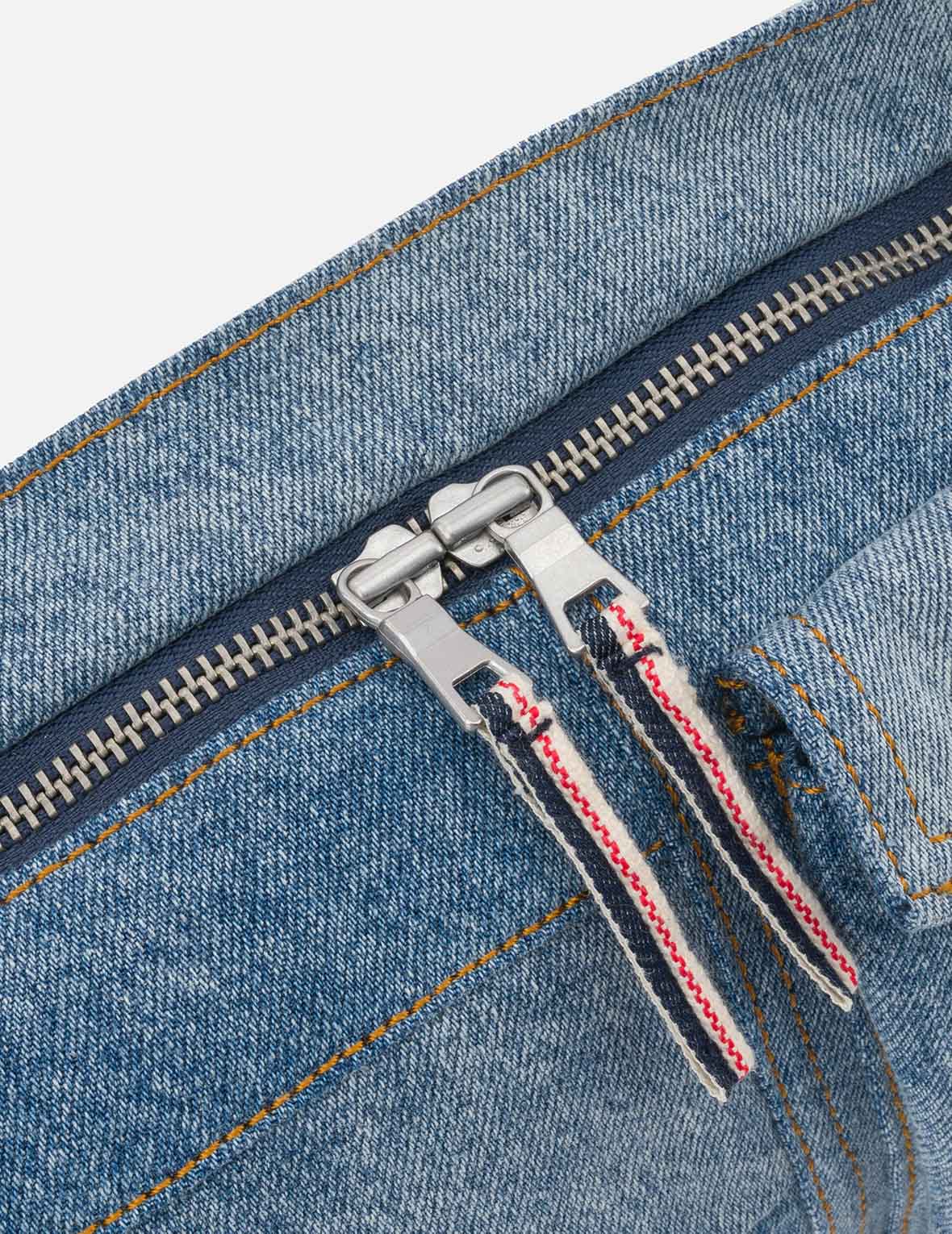 海鷗刺繡牛仔斜背包