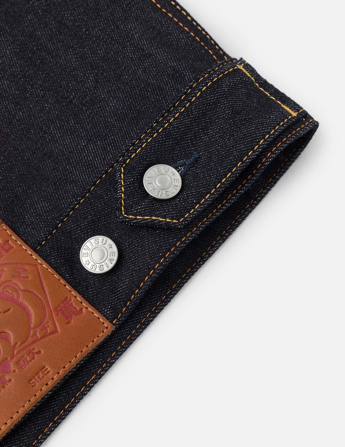 Ecru Seagull Print Relax Fit Denim Jacket