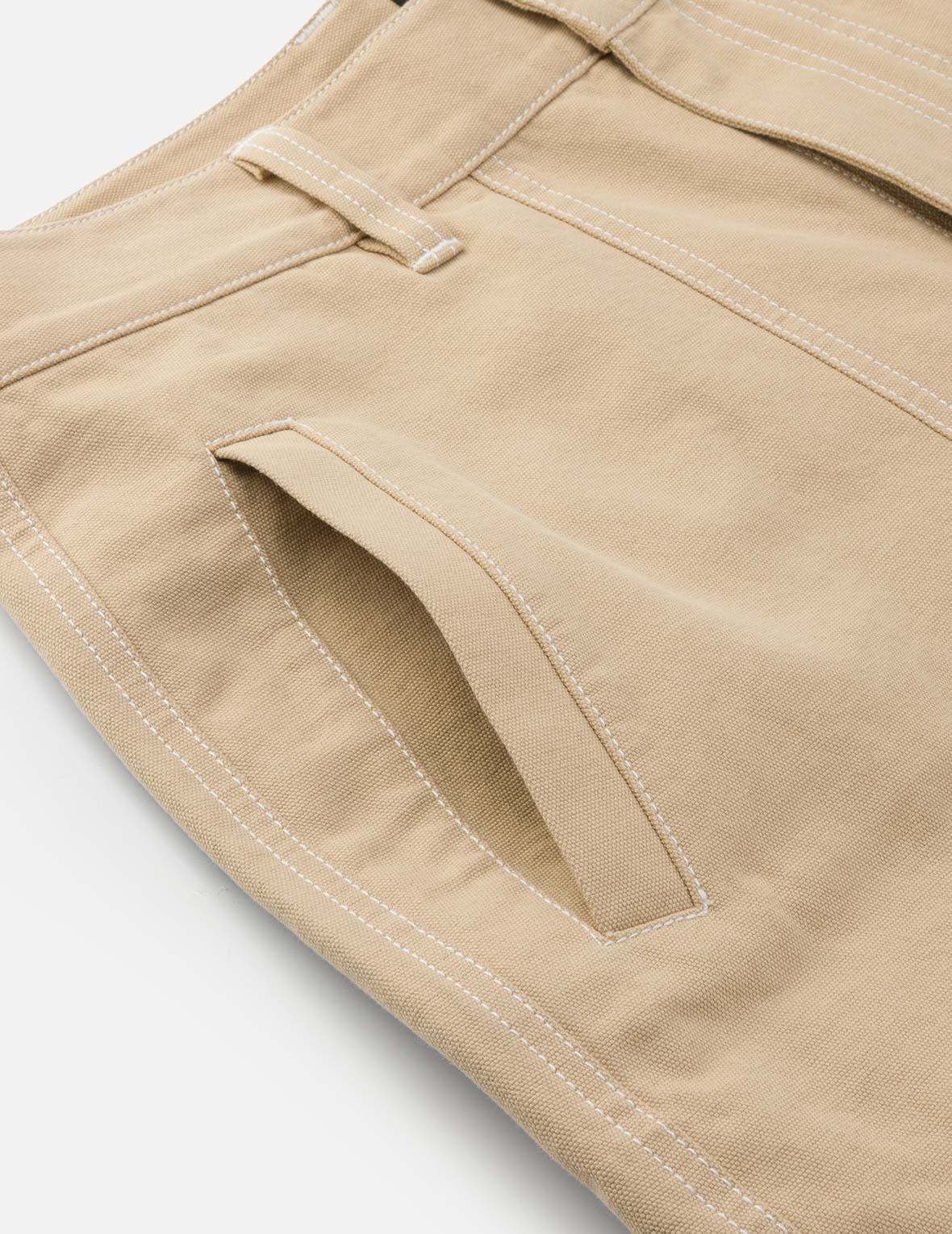 Allover Seagull Print Pocket Oversized Shorts