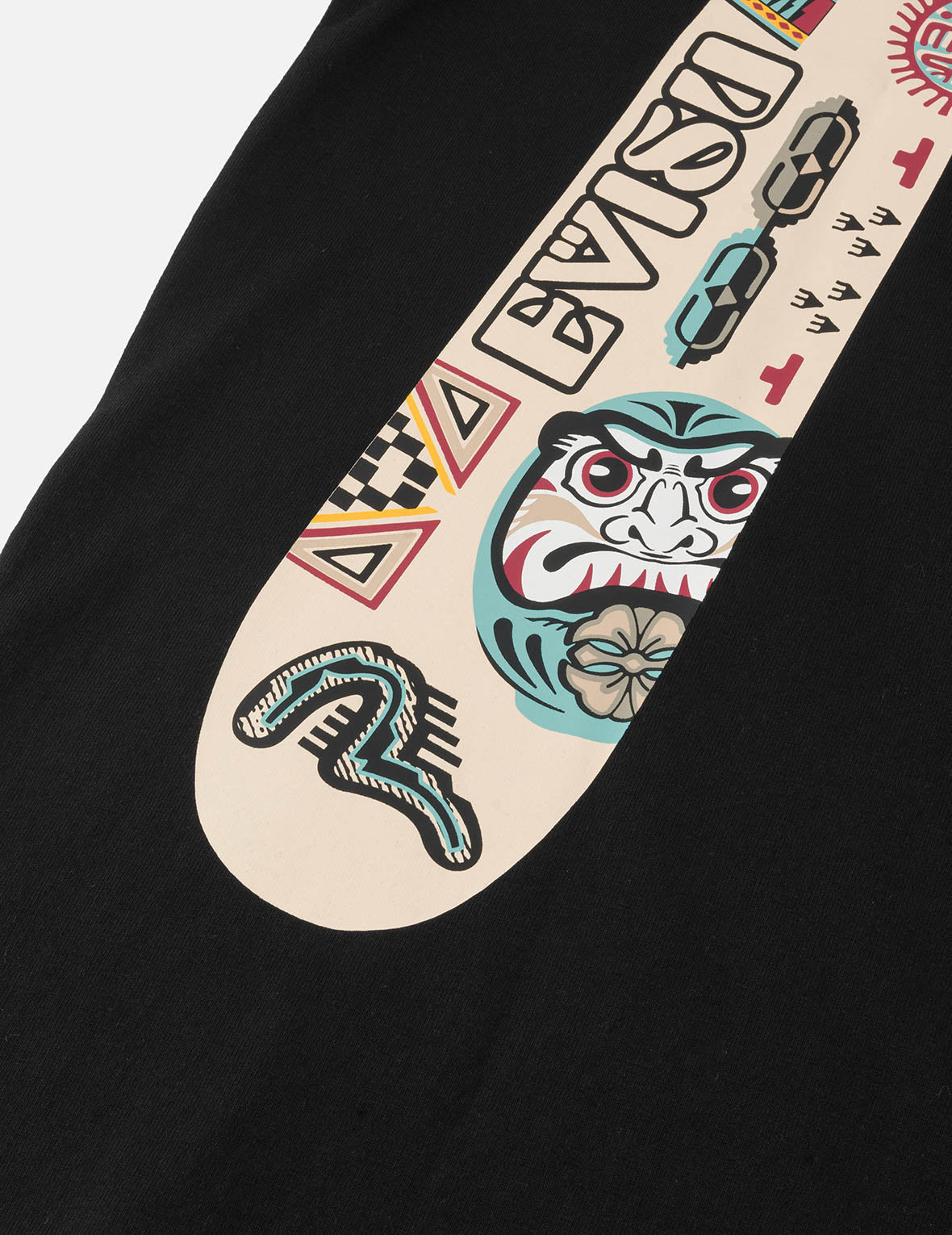 口號與圖騰大M印花寬版休閒T恤