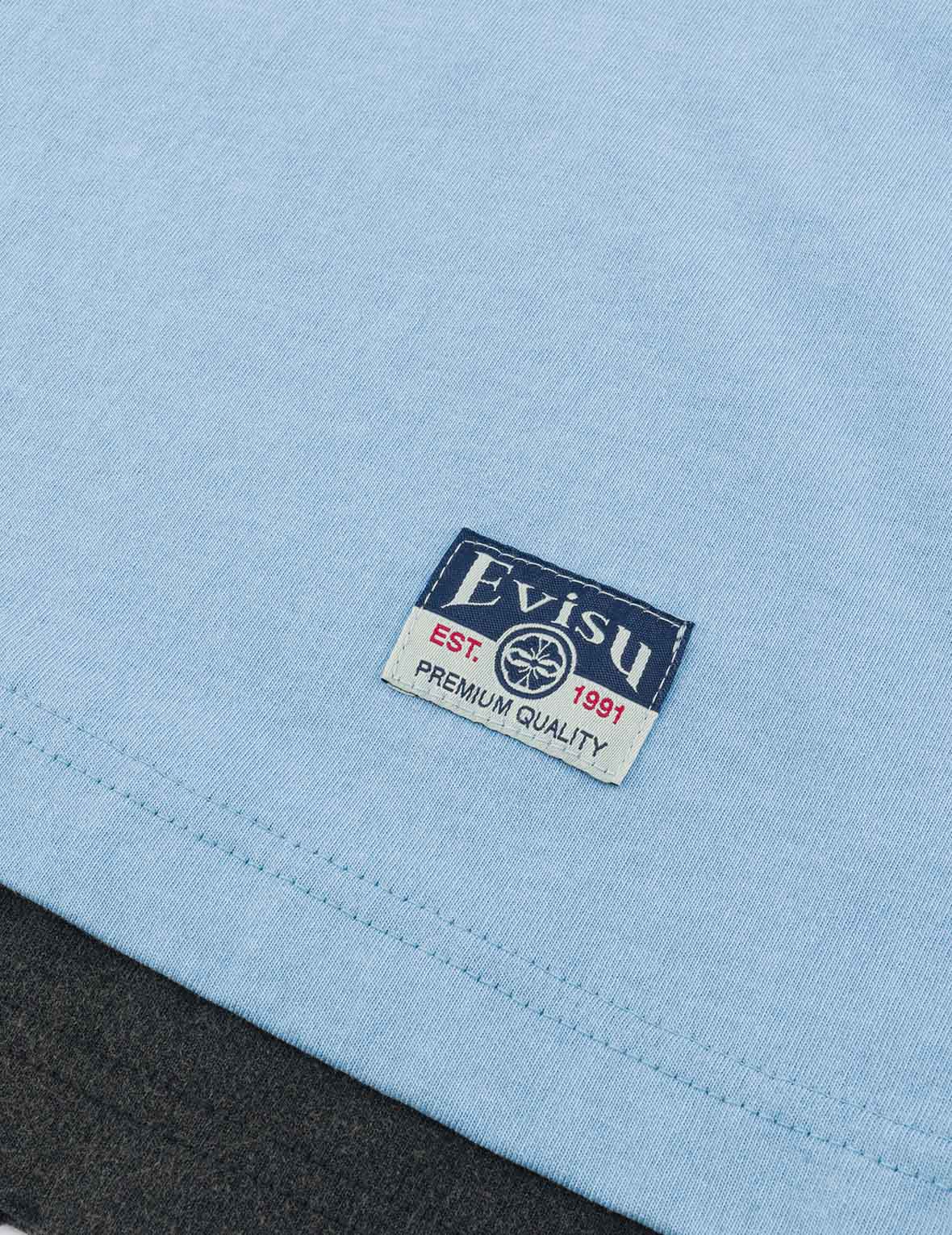 洗水假兩件超寬版T恤