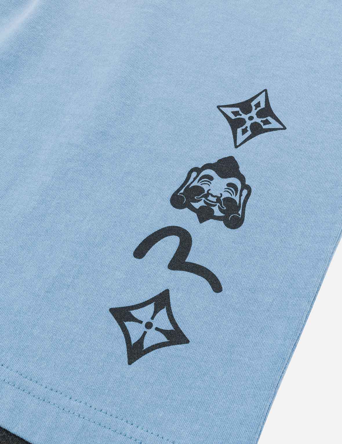 洗水假兩件超寬版T恤