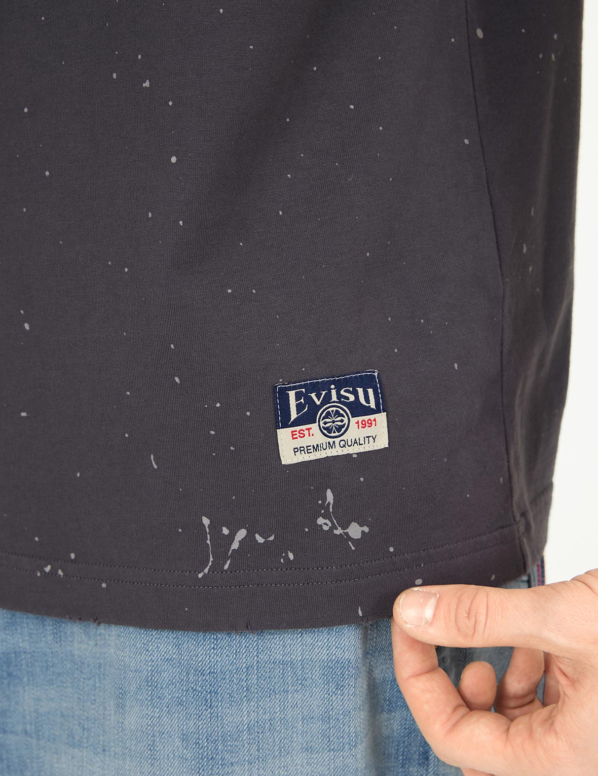 商標及海鷗印花寬版休閒T恤