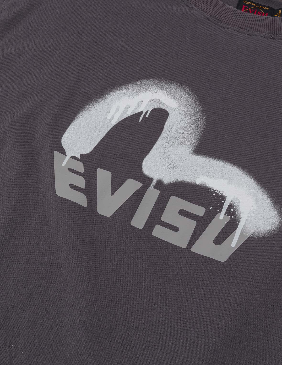 商標及海鷗印花寬版休閒T恤