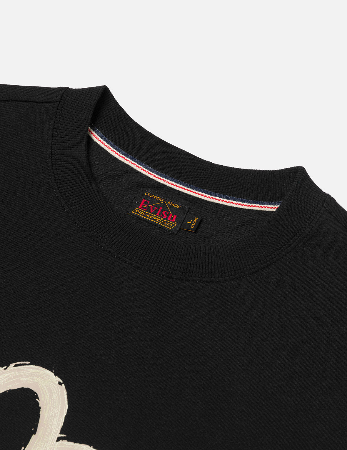 白澤大M印花寬版休閒T恤