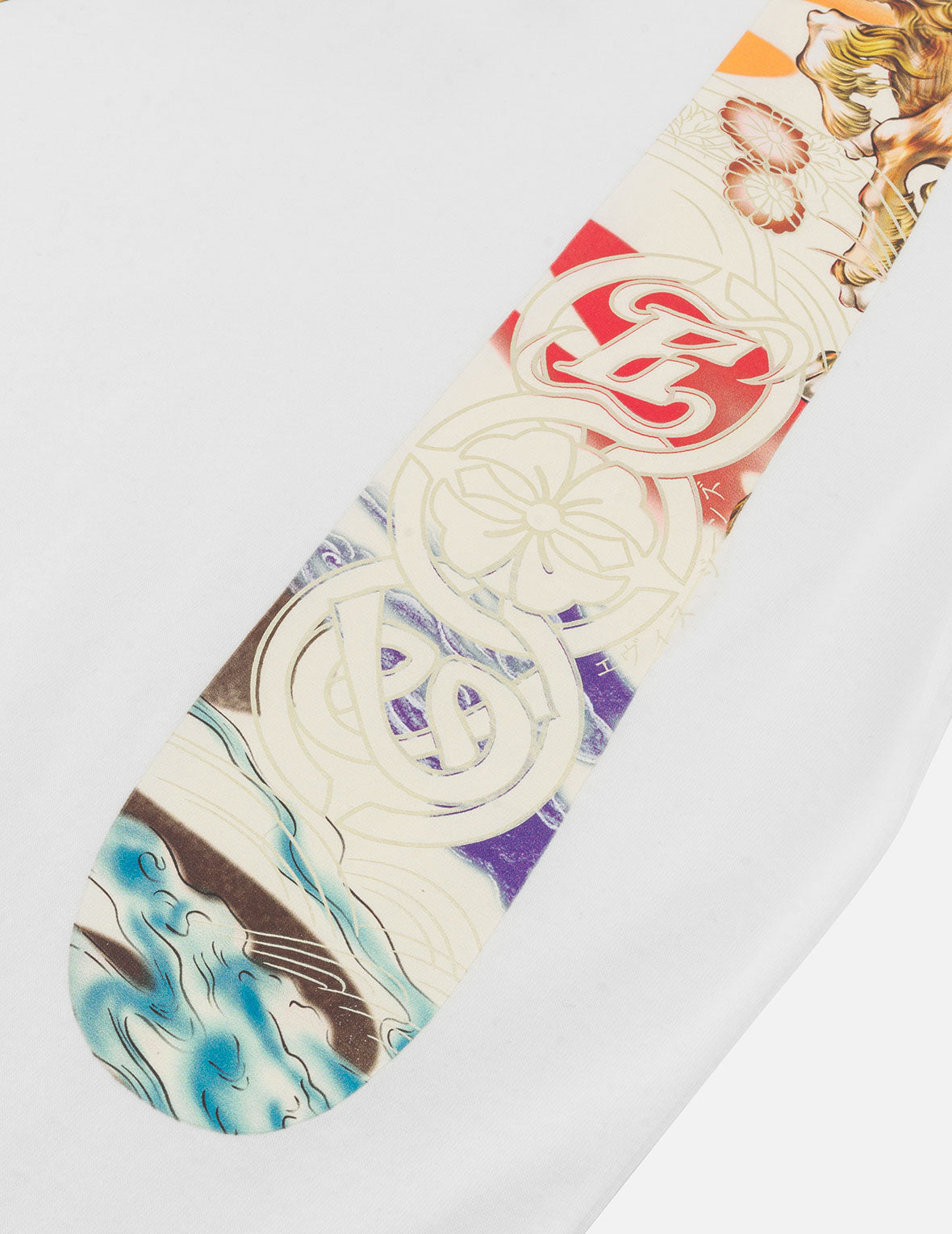 白澤大M印花寬版休閒T恤