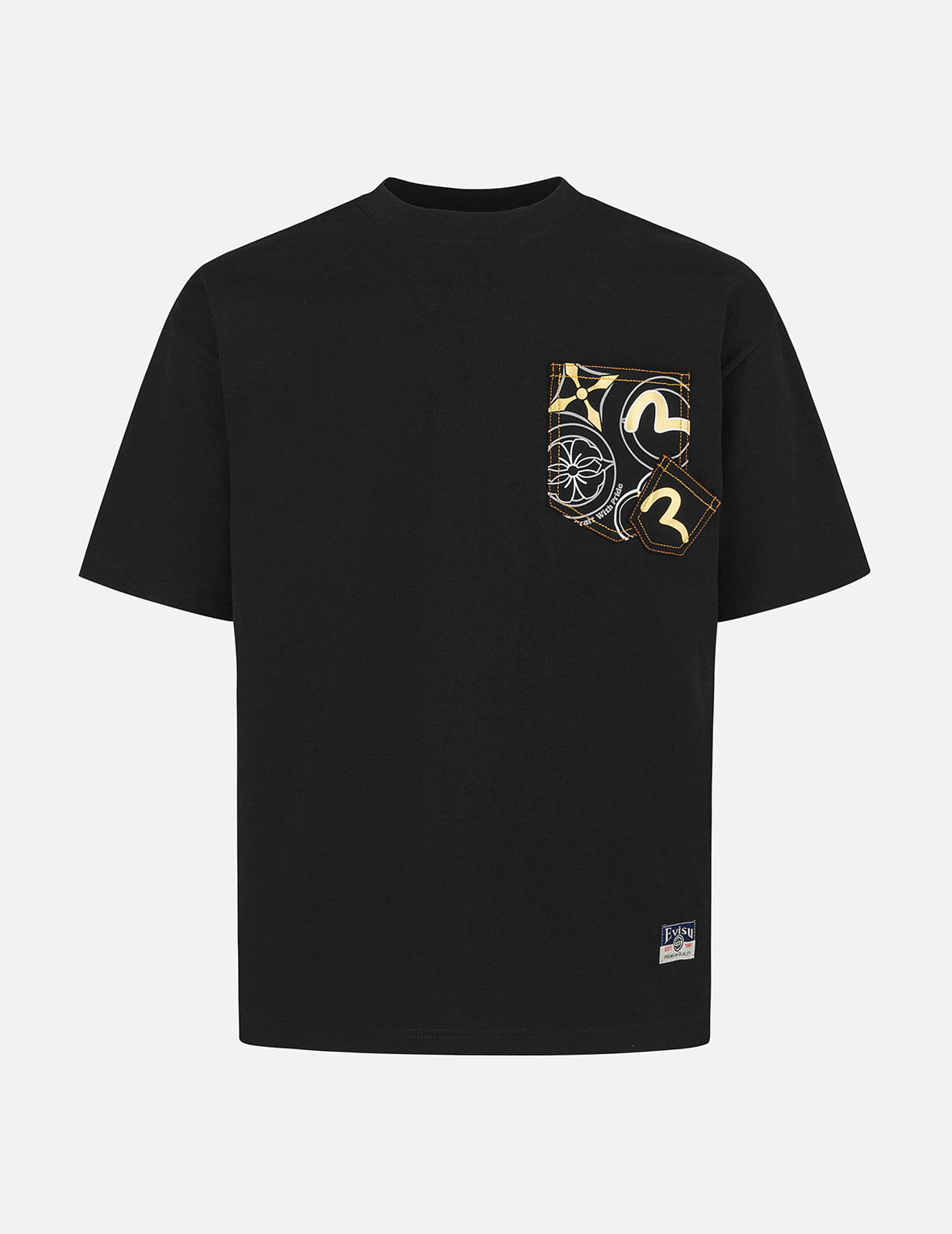 Multi-Pocket and Multi-Print Loose Fit T-shirt