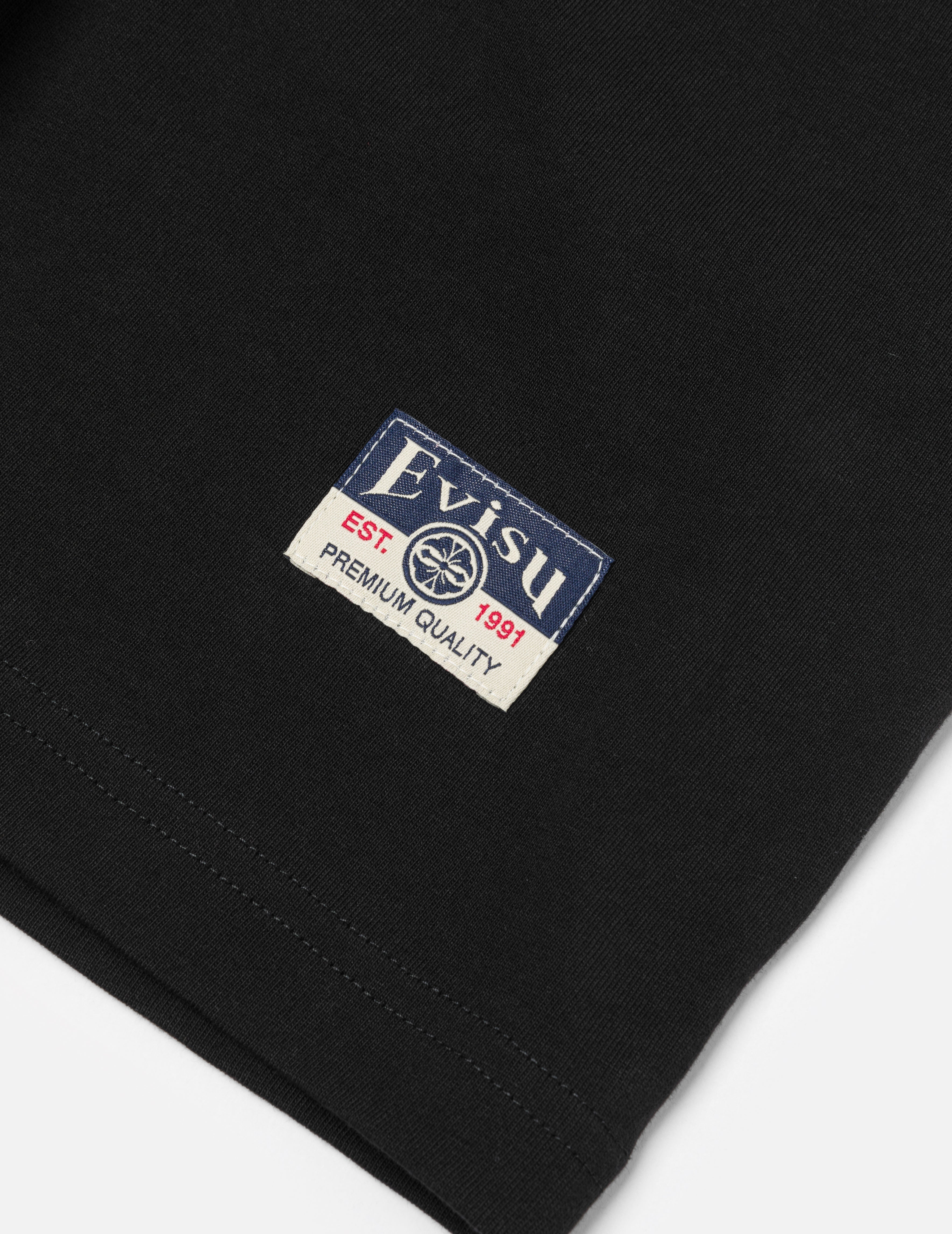 Seagull Embroidery Stitching Pocket Relax Fit T-Shirt